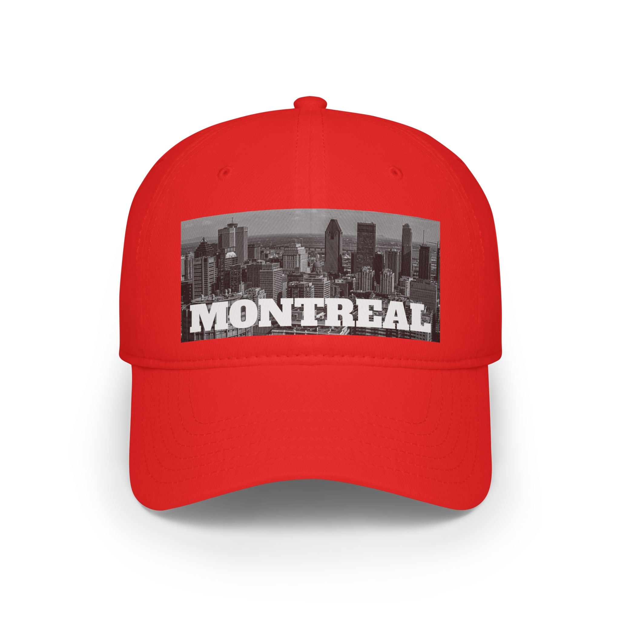 Adjustable Montreal low profile cap with printed graphic