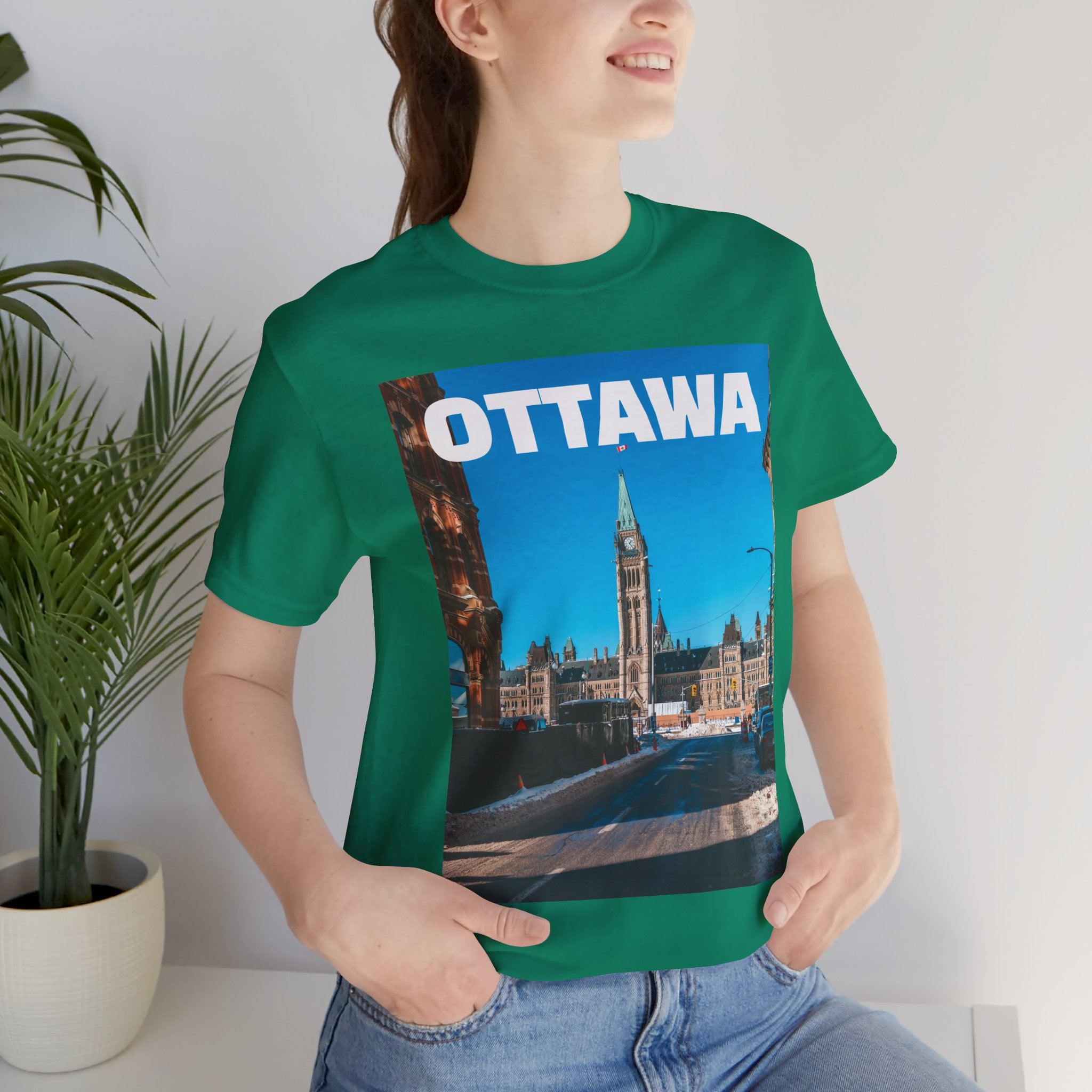Unisex Ottawa T-shirt with bold city design by Viringee