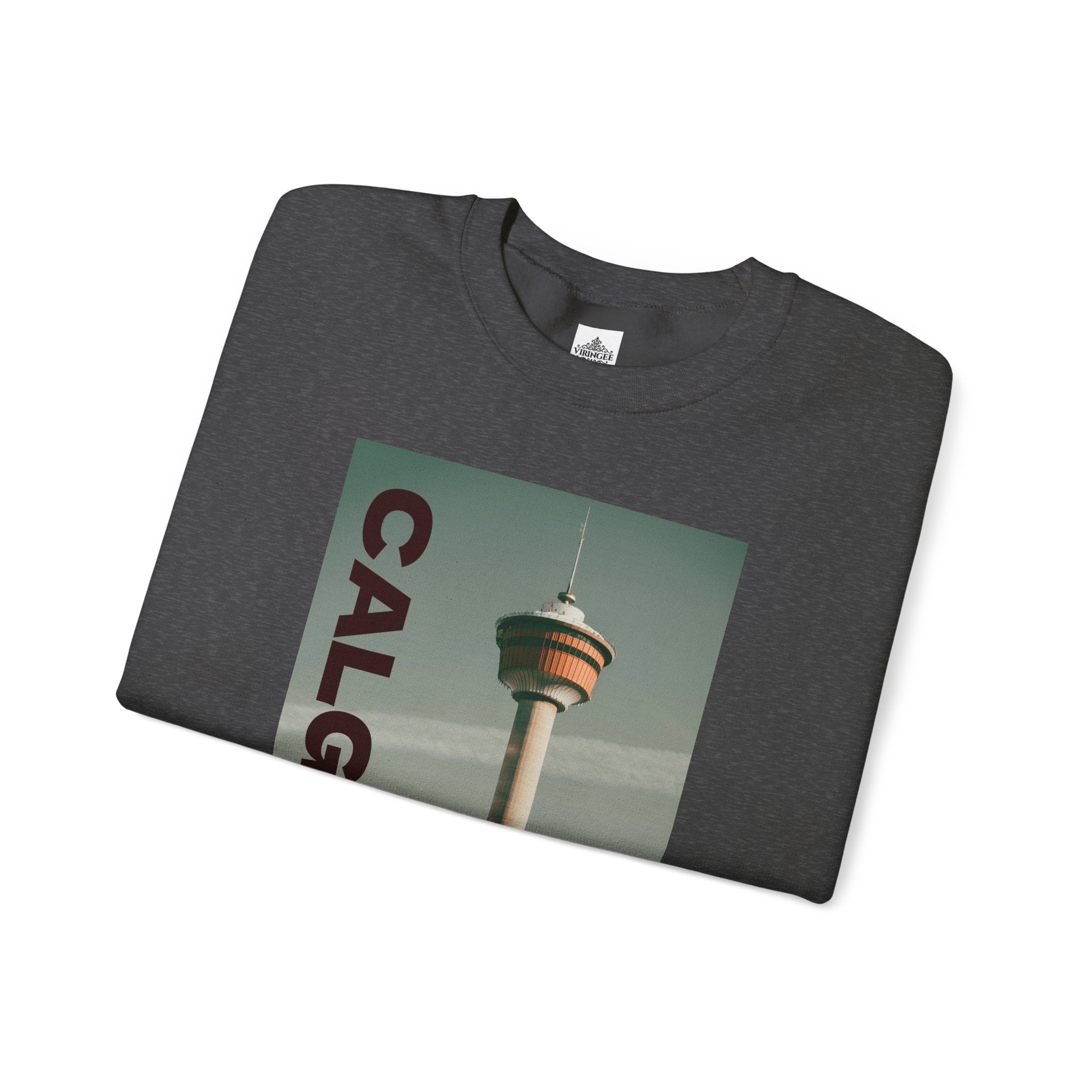 Viringee Calgary Tower Crewneck Sweatshirt