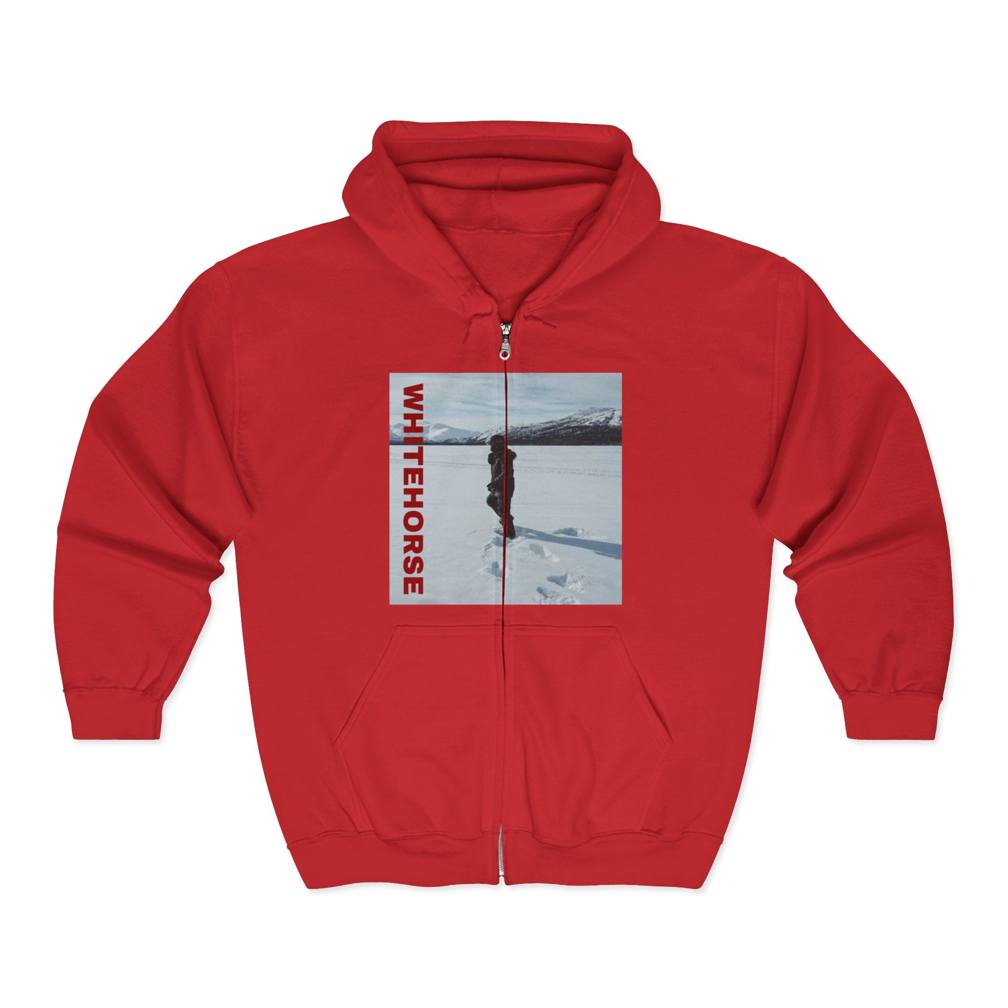 Viringee Whitehorse Winter Adventure Unisex Full Zip Hoodie