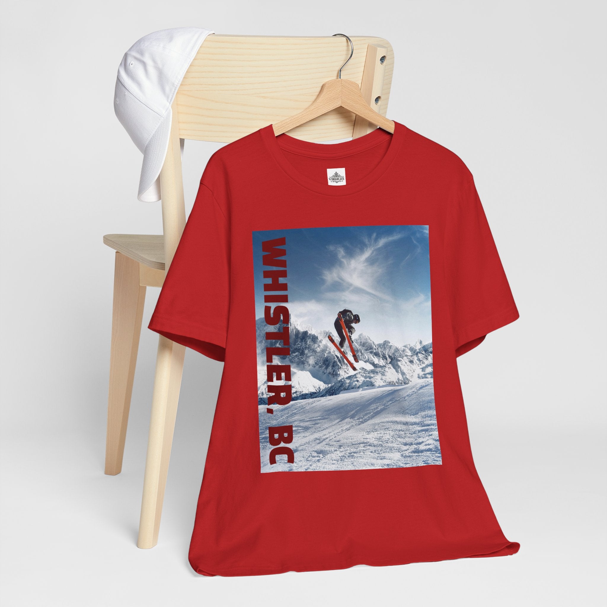 Viringee Whistler BC Snowboarder Short Sleeve Tee