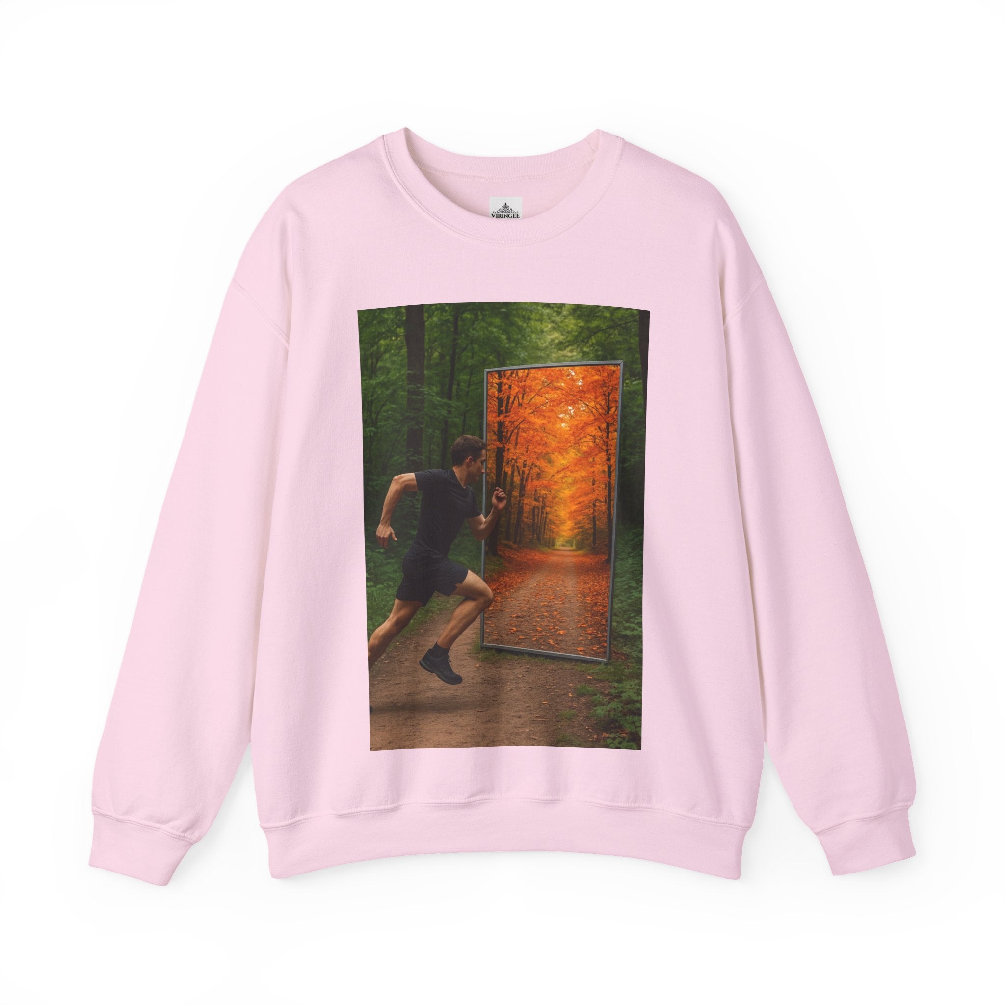Viringee Fall Door Unisex Heavy Blend™ Crewneck Sweatshirt