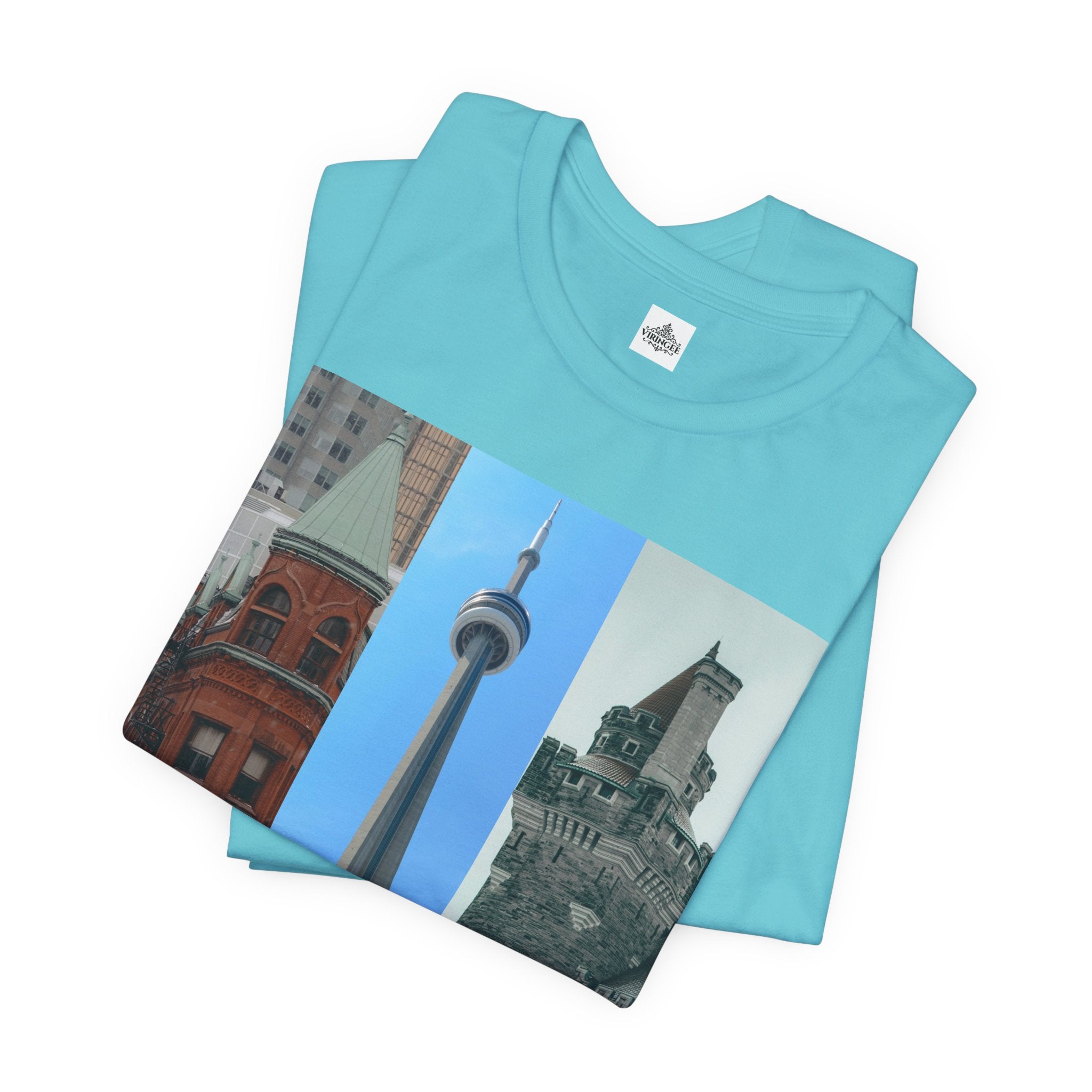 Viringee Toronto Sightseeing Landmarks Graphic T Shirt