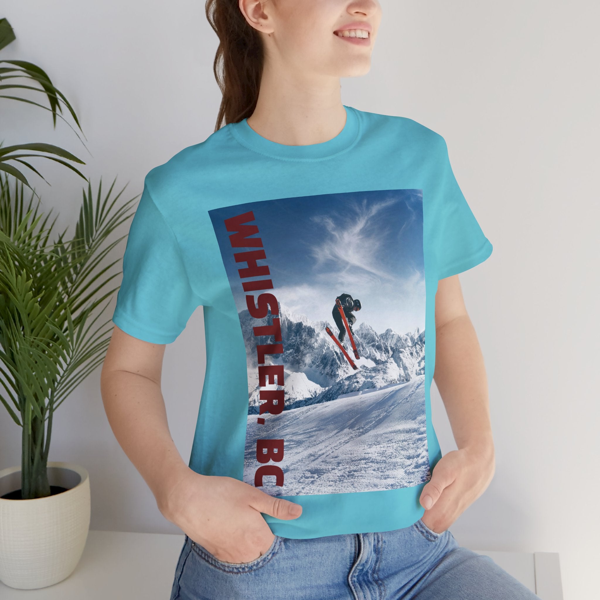 Viringee Whistler BC Snowboarder Short Sleeve Tee