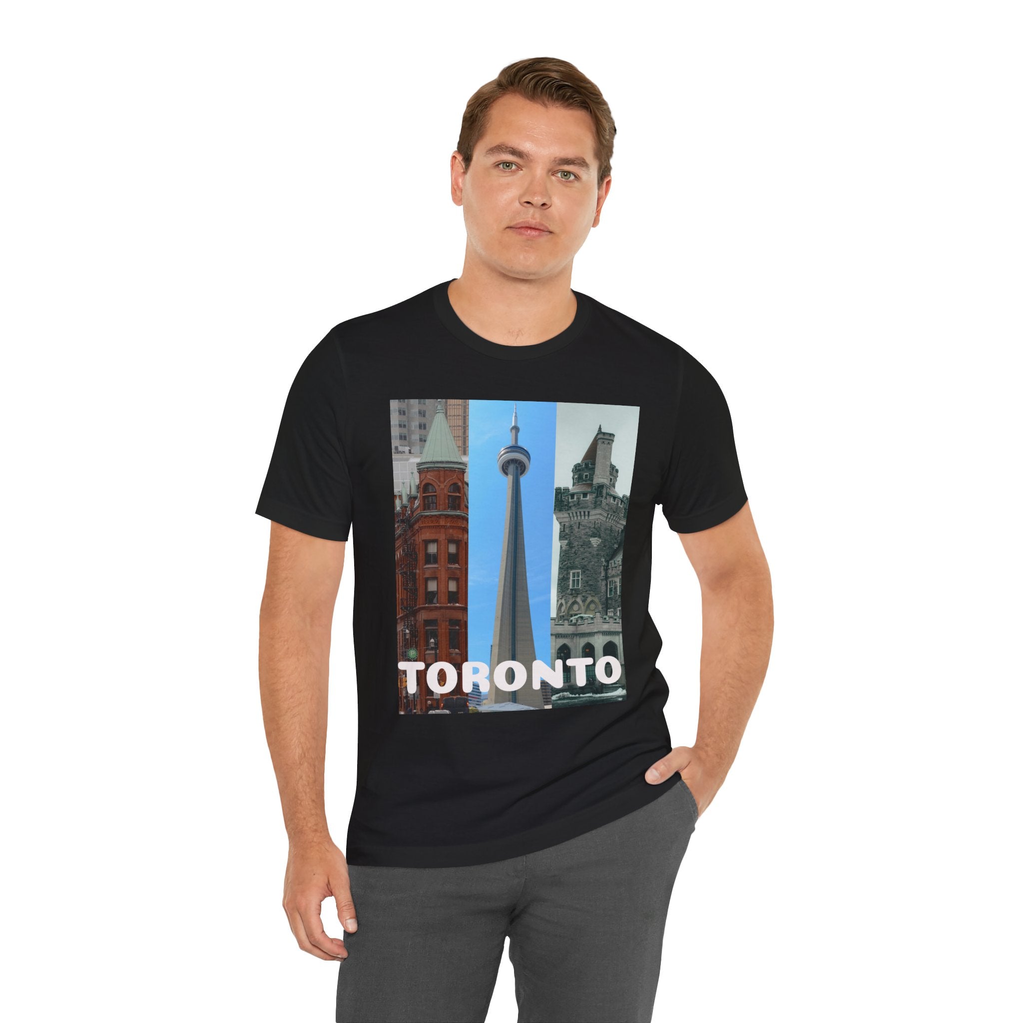 Viringee Toronto Sightseeing Landmarks Graphic T Shirt