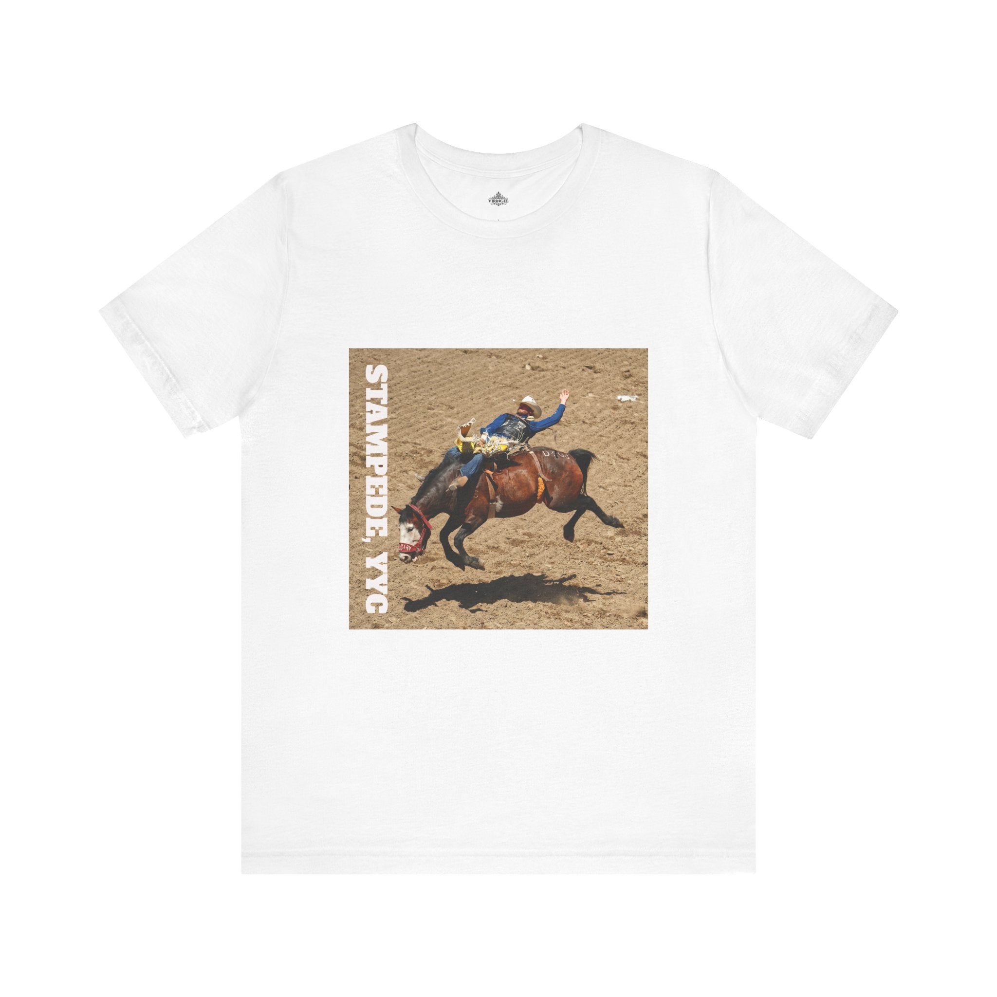 Unisex Calgary rodeo T-shirt by Viringee with Stampede design