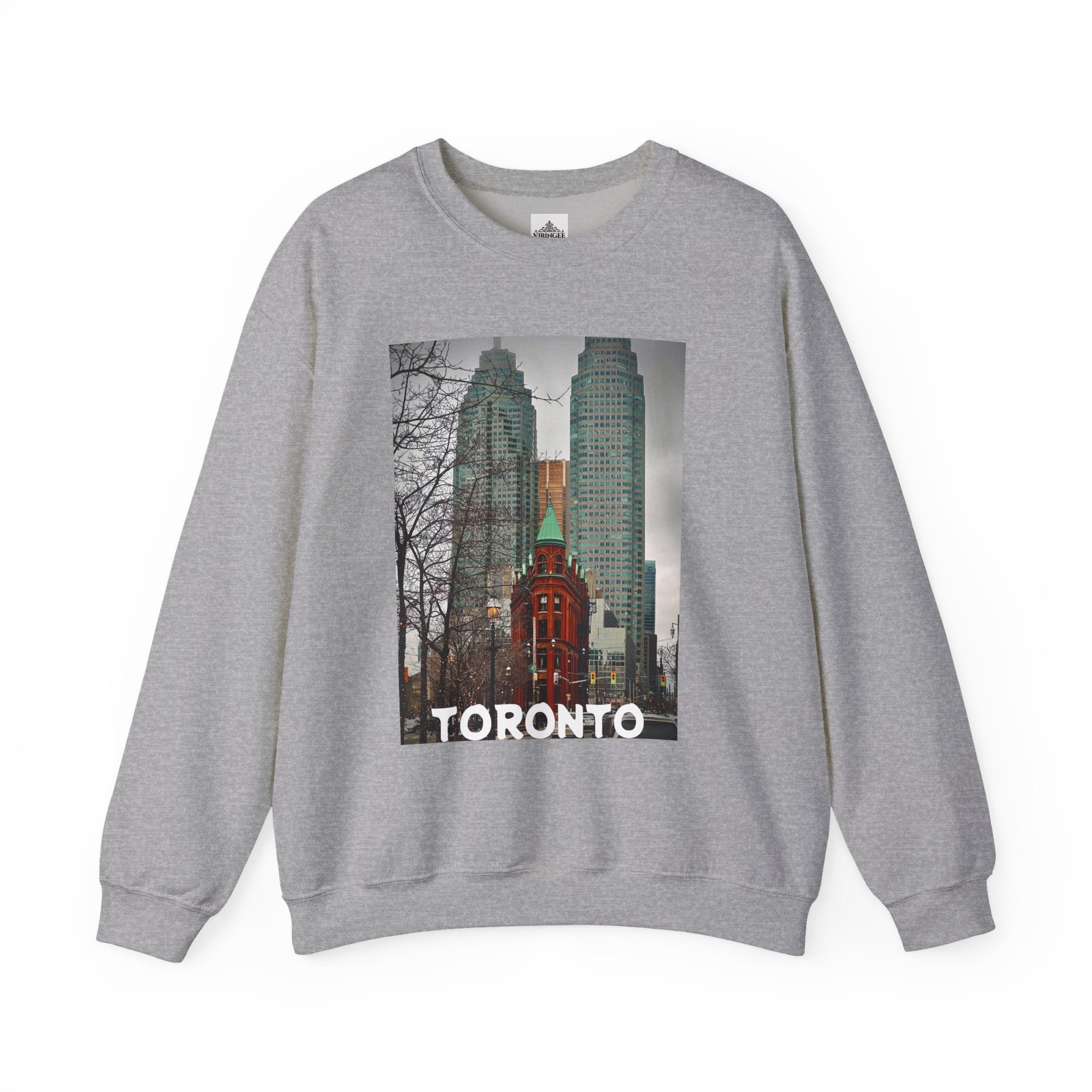 Viringee Toronto Gooderham Flatiron Building Unisex Crewneck Sweatshirt