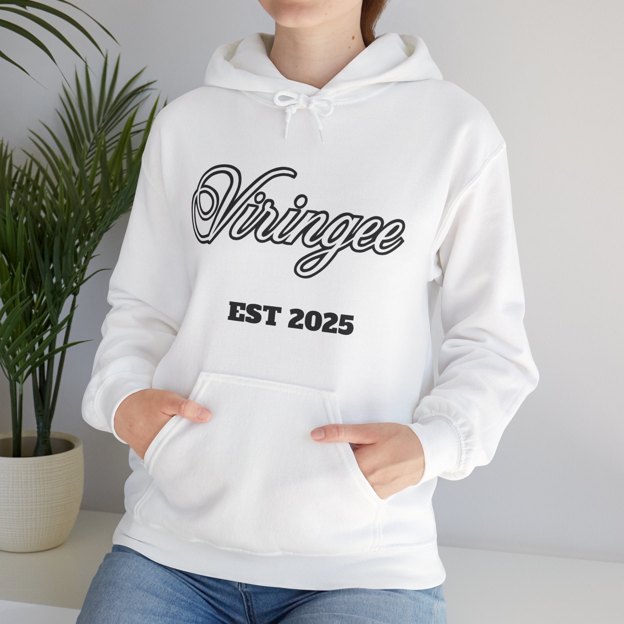 Viringee Analog Back Script Hoodie