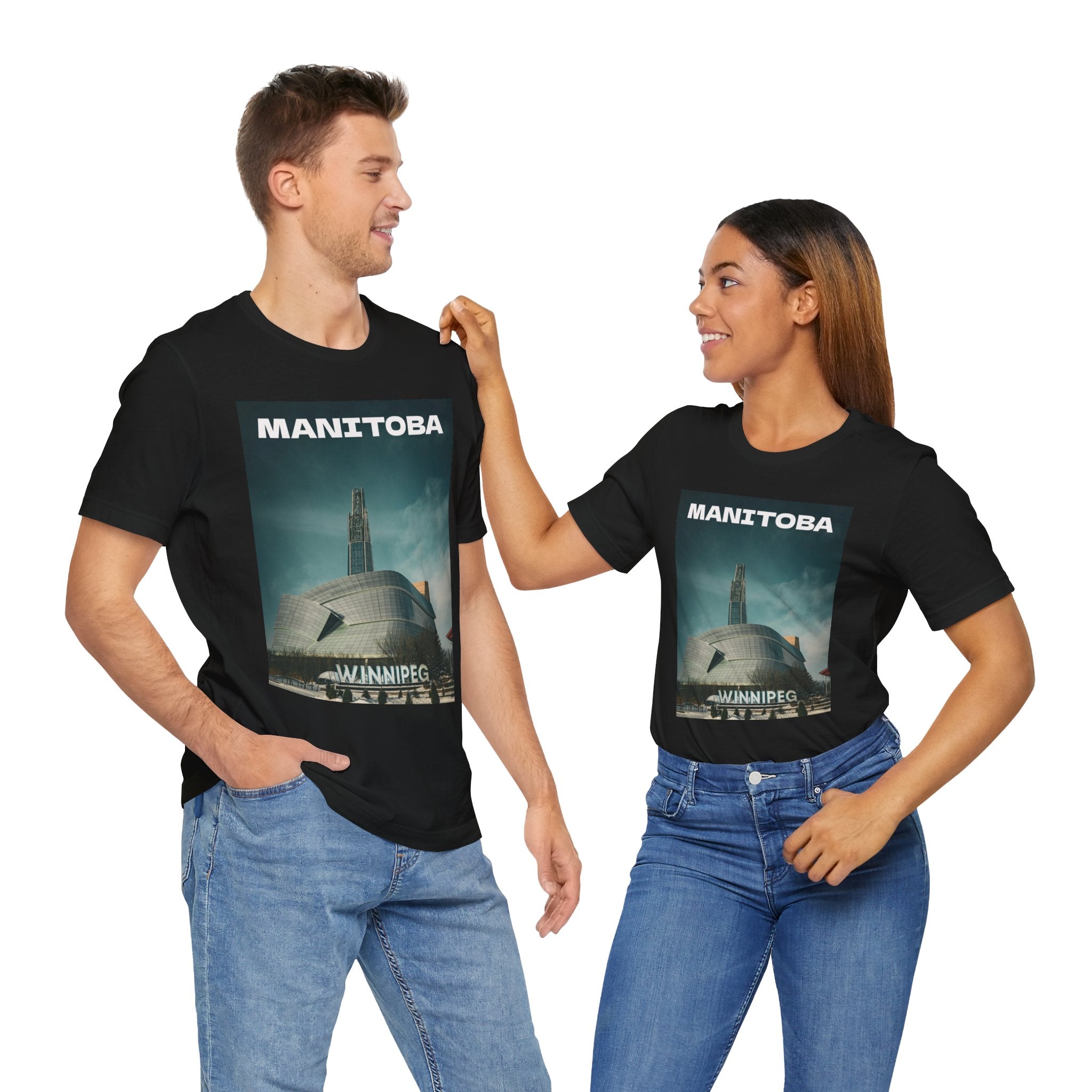Vintage Manitoba Cityscape Graphic Tee