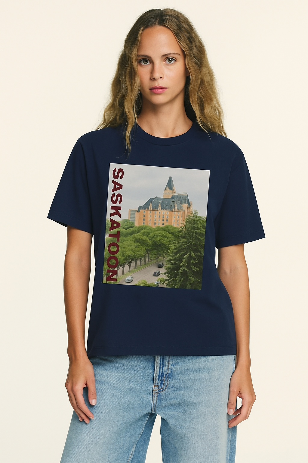 Viringee Saskatoon Unisex Cityscape Tee