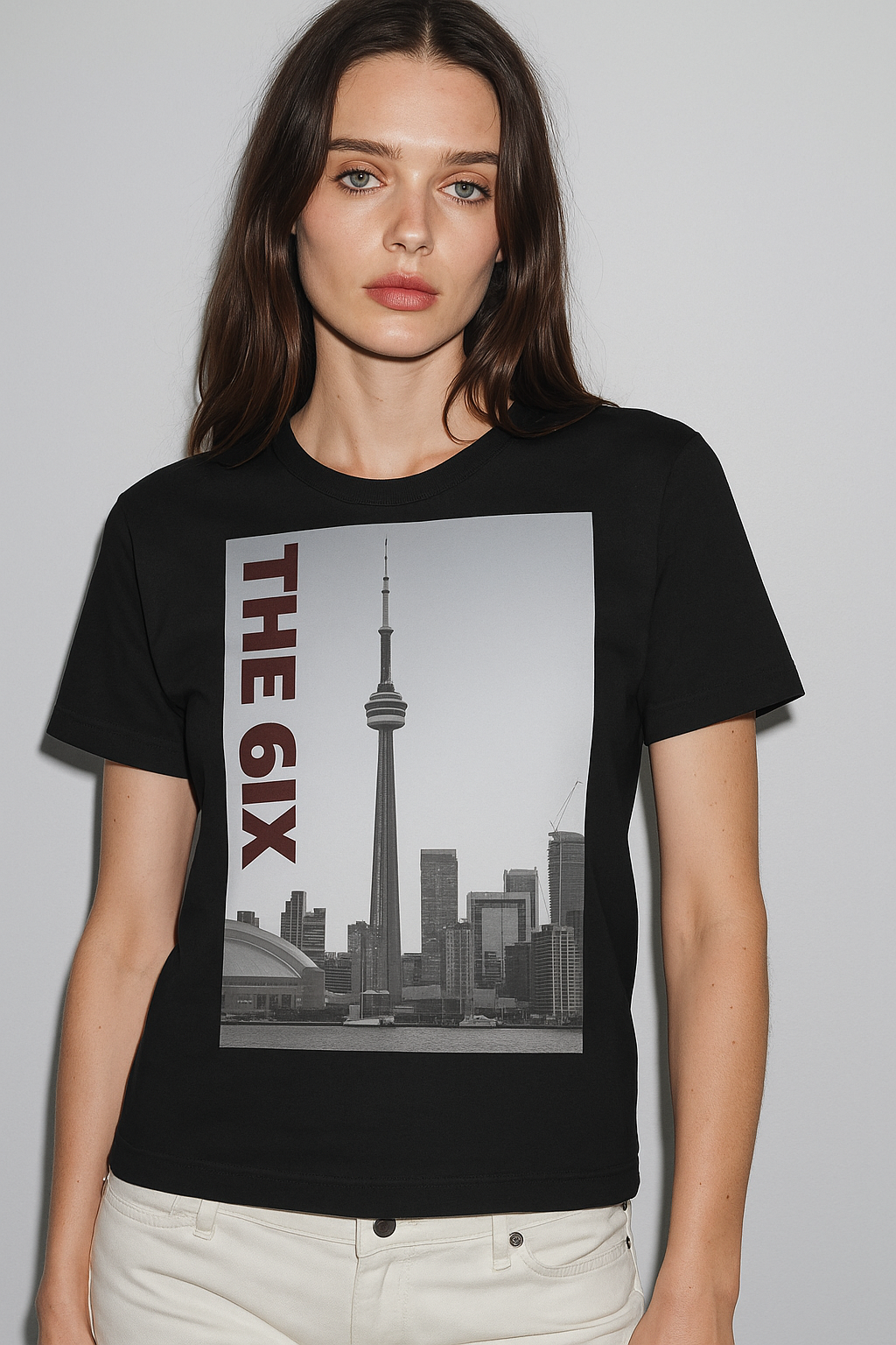 Viringee The Six Toronto Skyline Unisex Graphic T-shirt