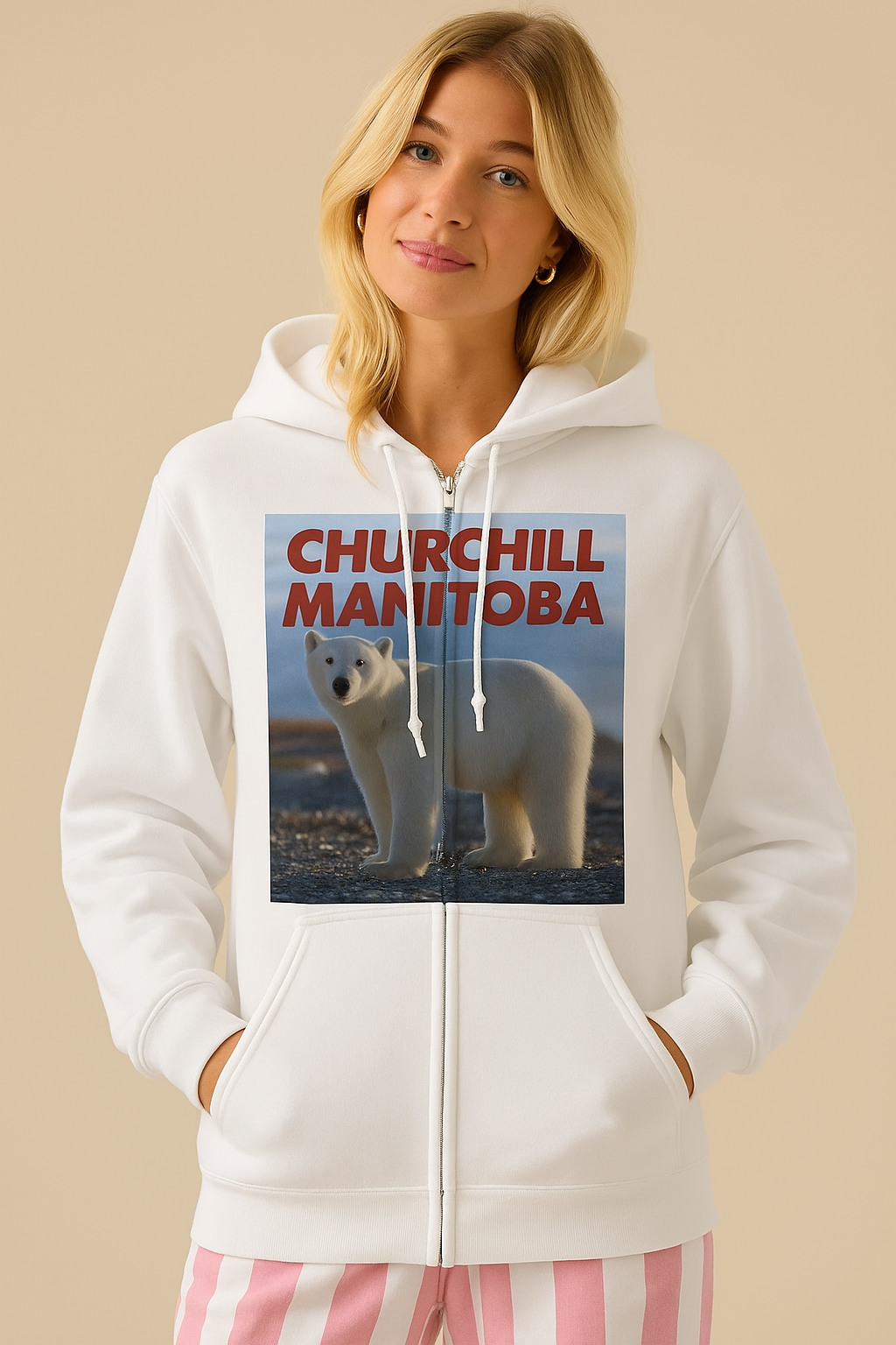 Viringee Churchill Manitoba Polar Bear Sweatshirt