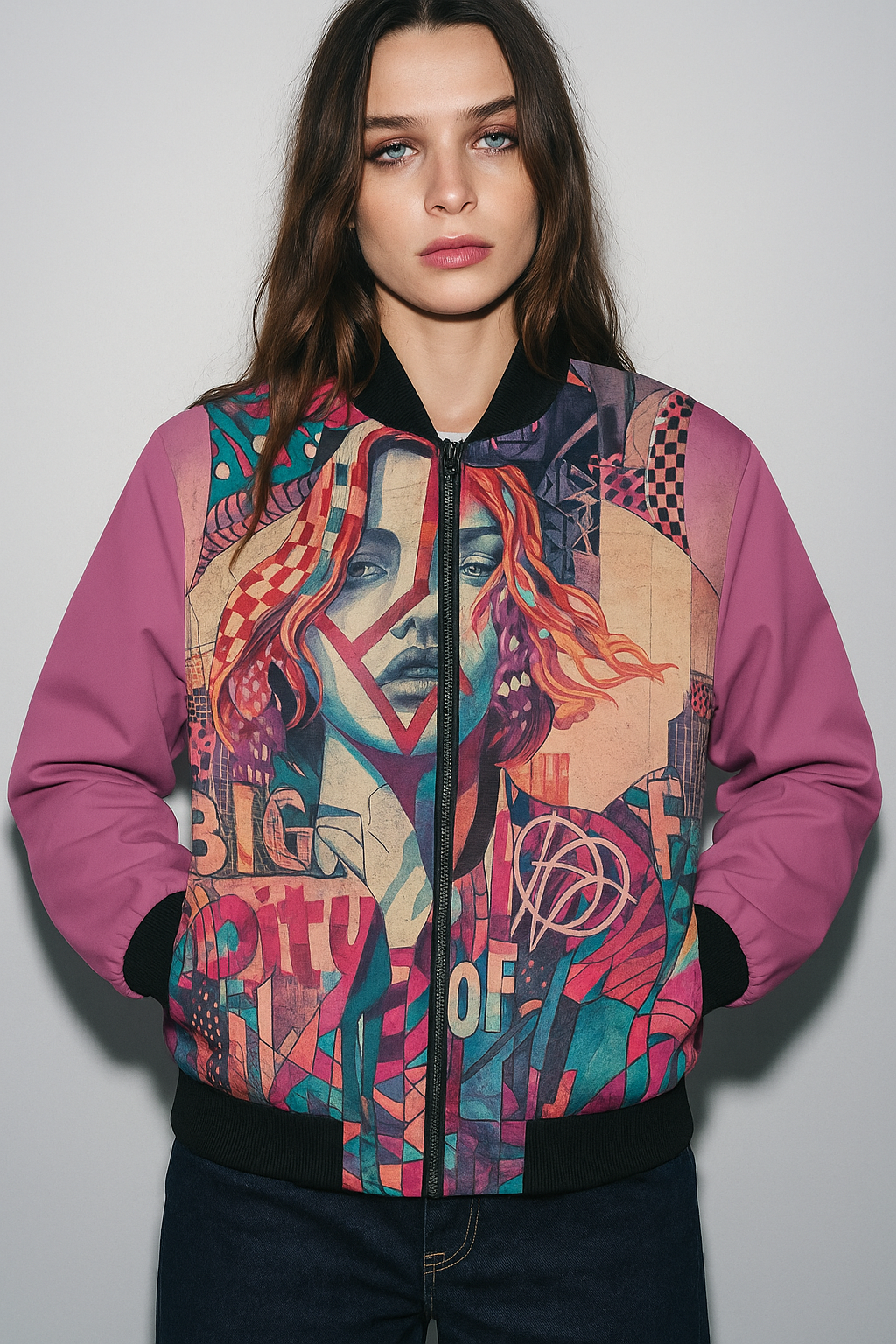 Viringee Colorful Women's Bomber Jacket