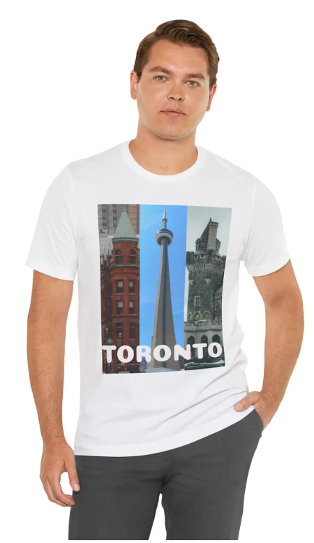 Viringee Toronto Sightseeing Landmarks Graphic T Shirt