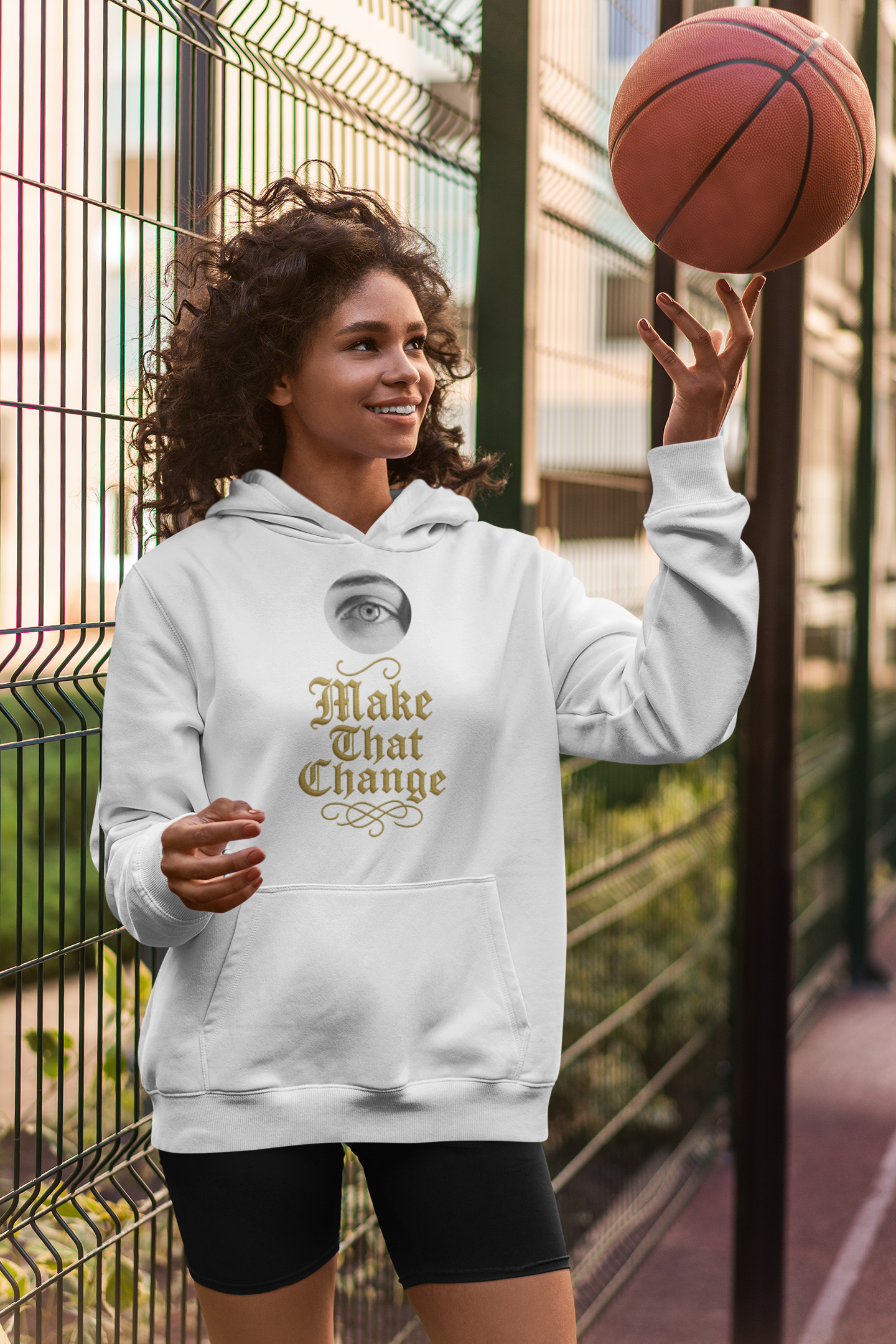 Viringee Eye of Change White Hoodie