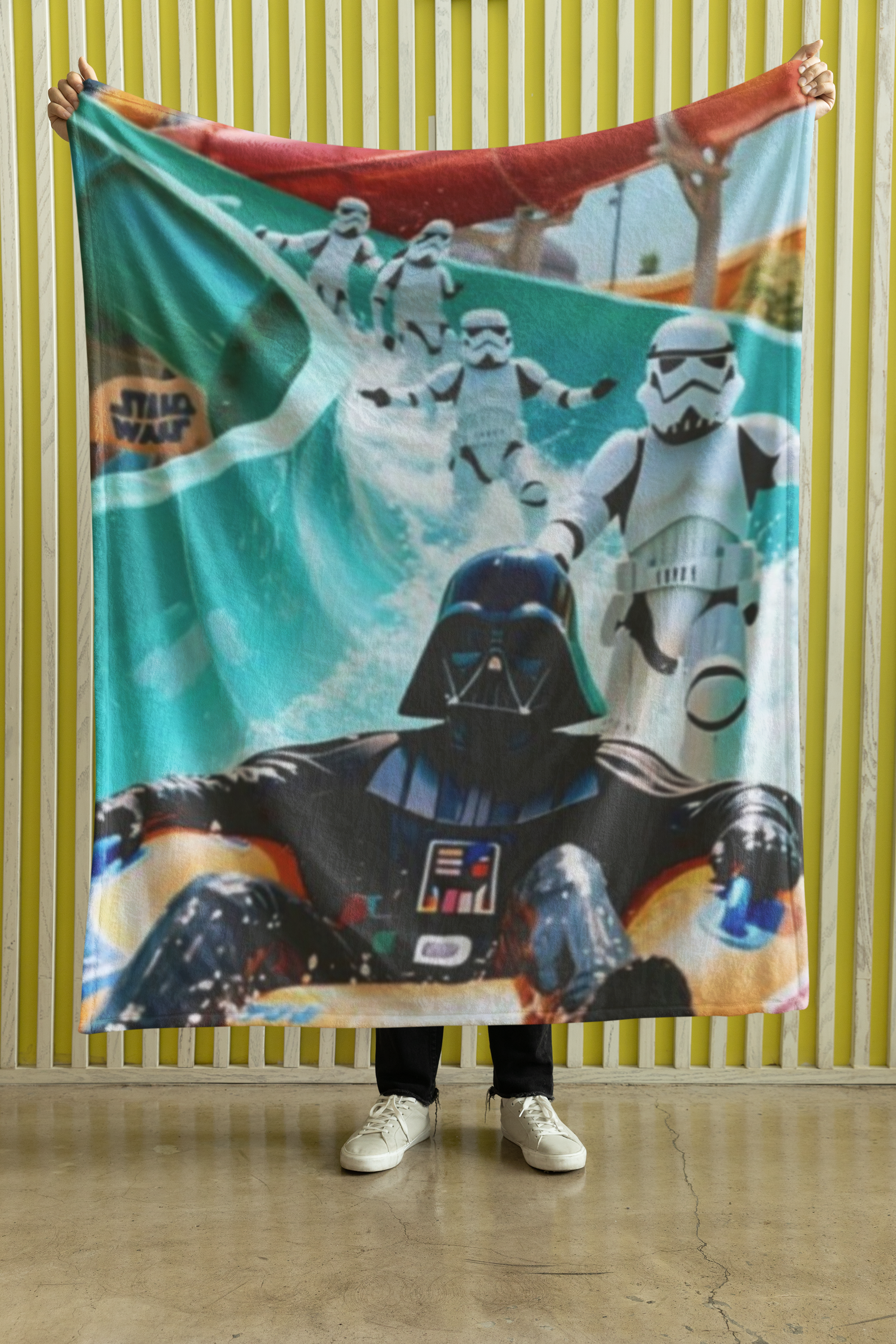 Viringee Stormtrooper Darth Vader Waterpark Velveteen Blanket