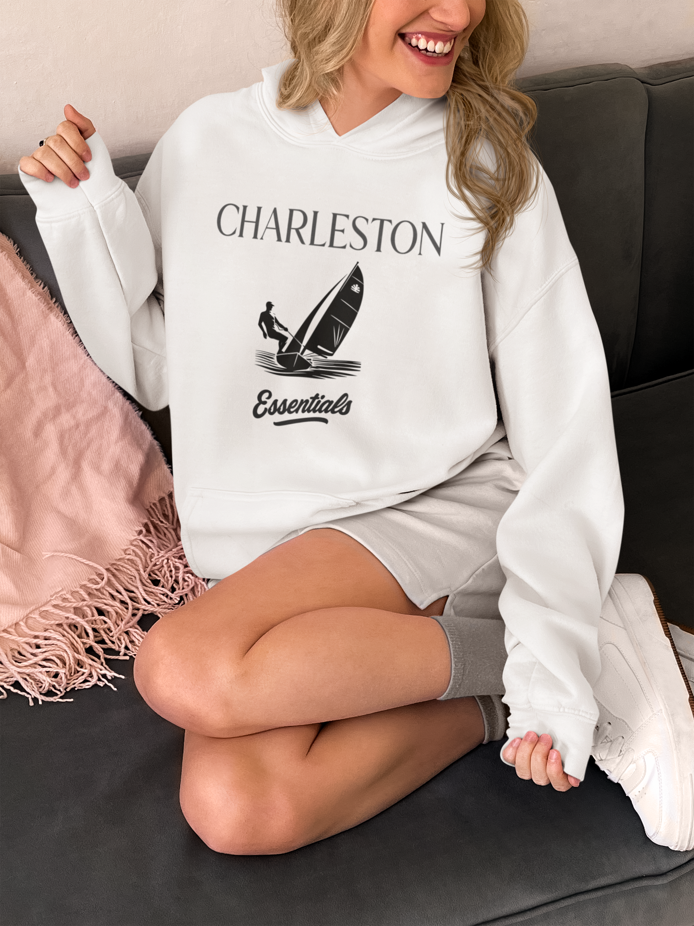 Viringee Charleston Essentials Sailboat Unisex Hoodie