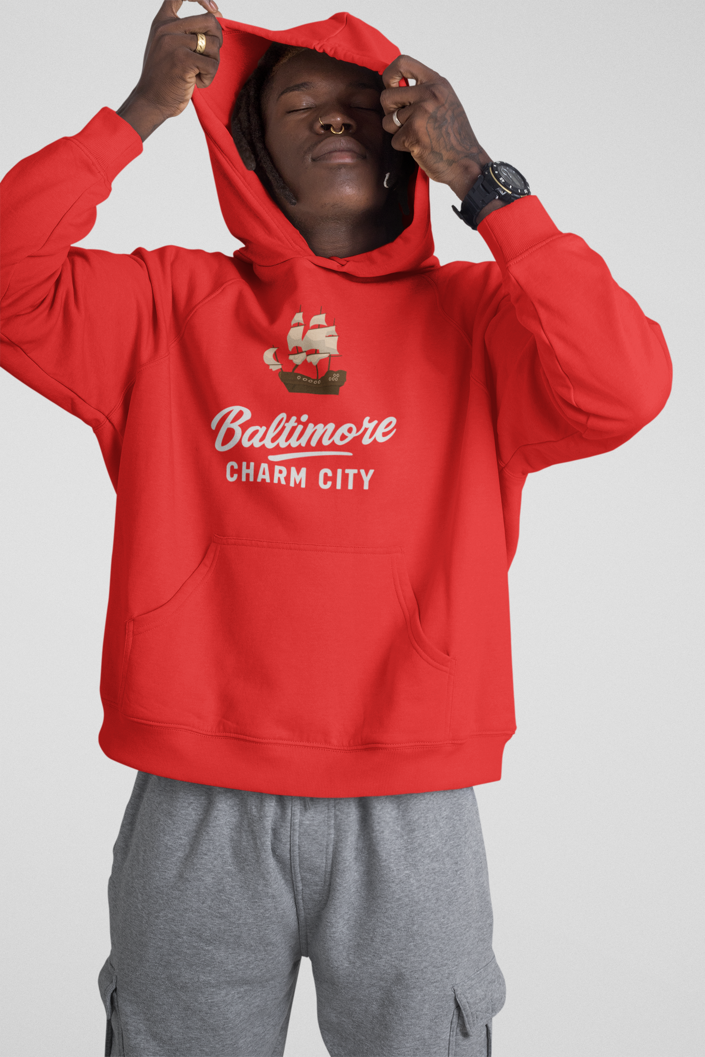 Viringee Baltimore Charm City Unisex Hoodie