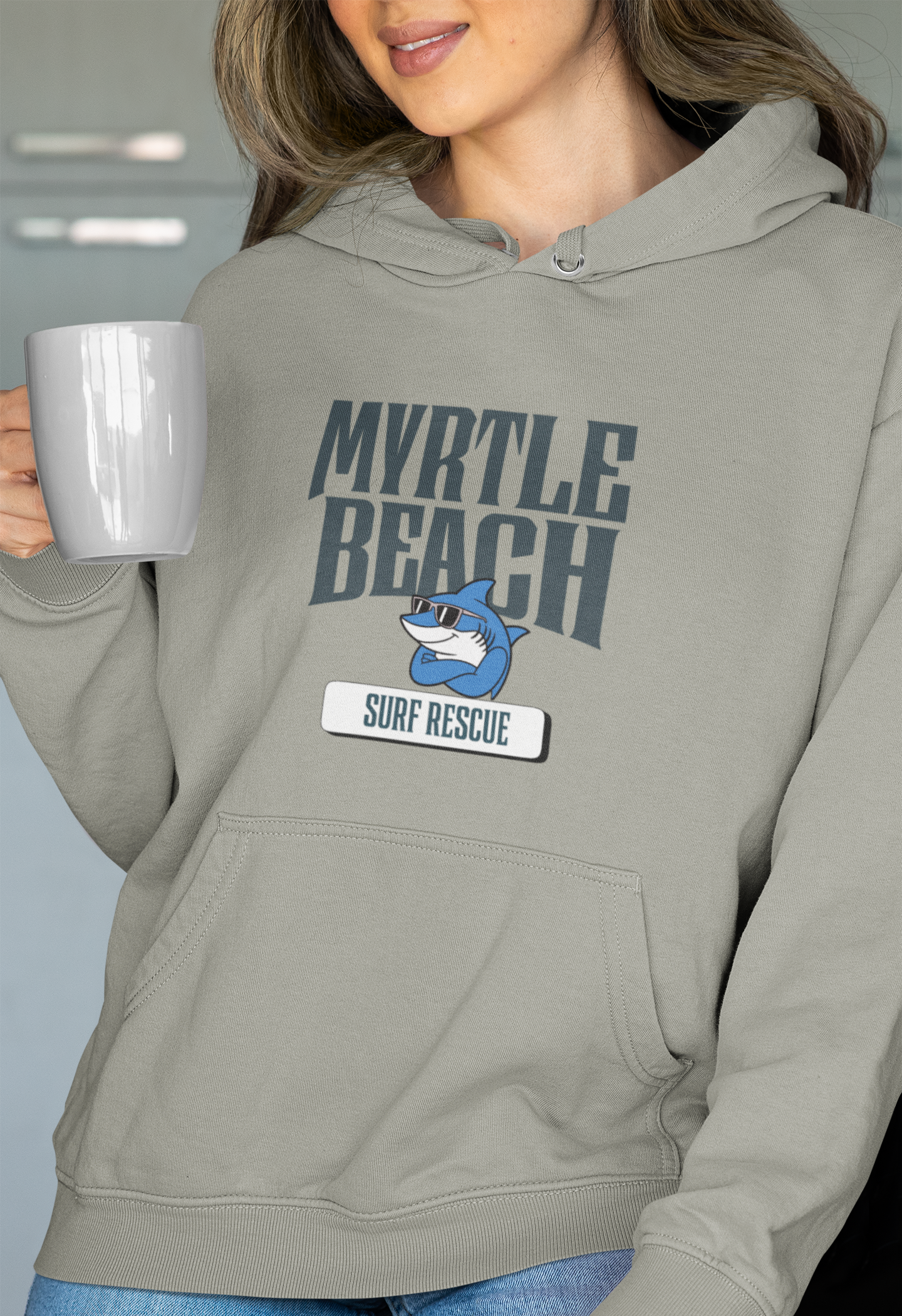 Viringee Myrtle Beach Surf Rescue Unisex Hoodie