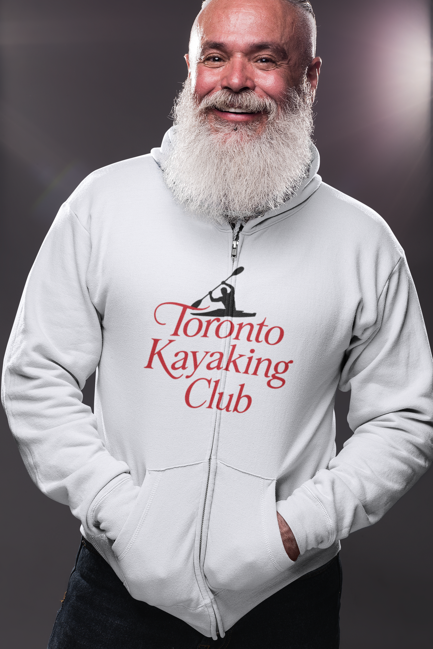 Viringee Toronto Kayaking Club Full-Zip Unisex Hoodie