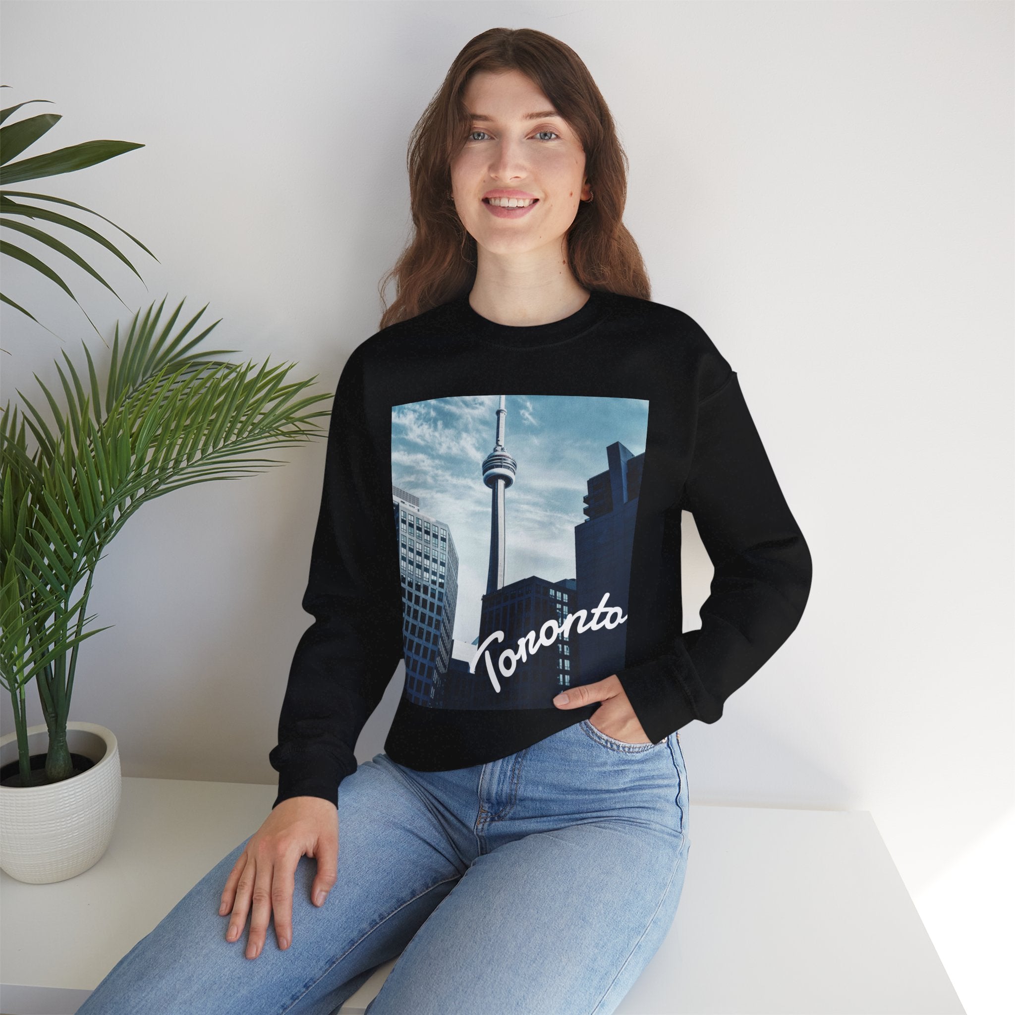 Viringee Toronto CN Tower Unisex Crewneck Sweatshirt