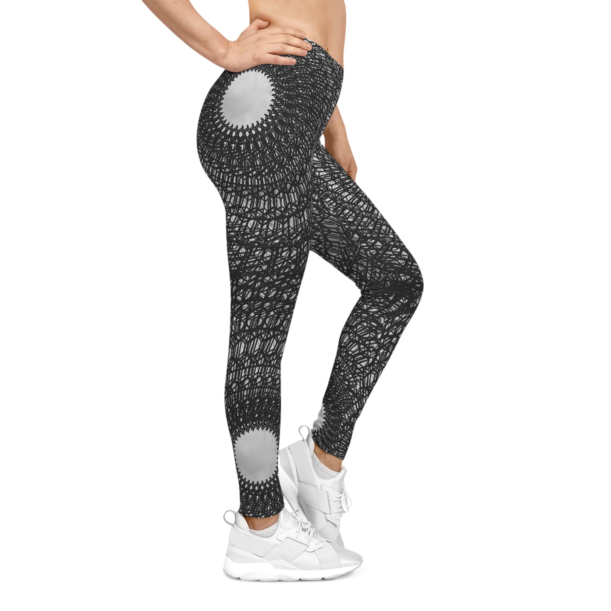 Viringee Women's Dark Mosaic Sparkle Leggings