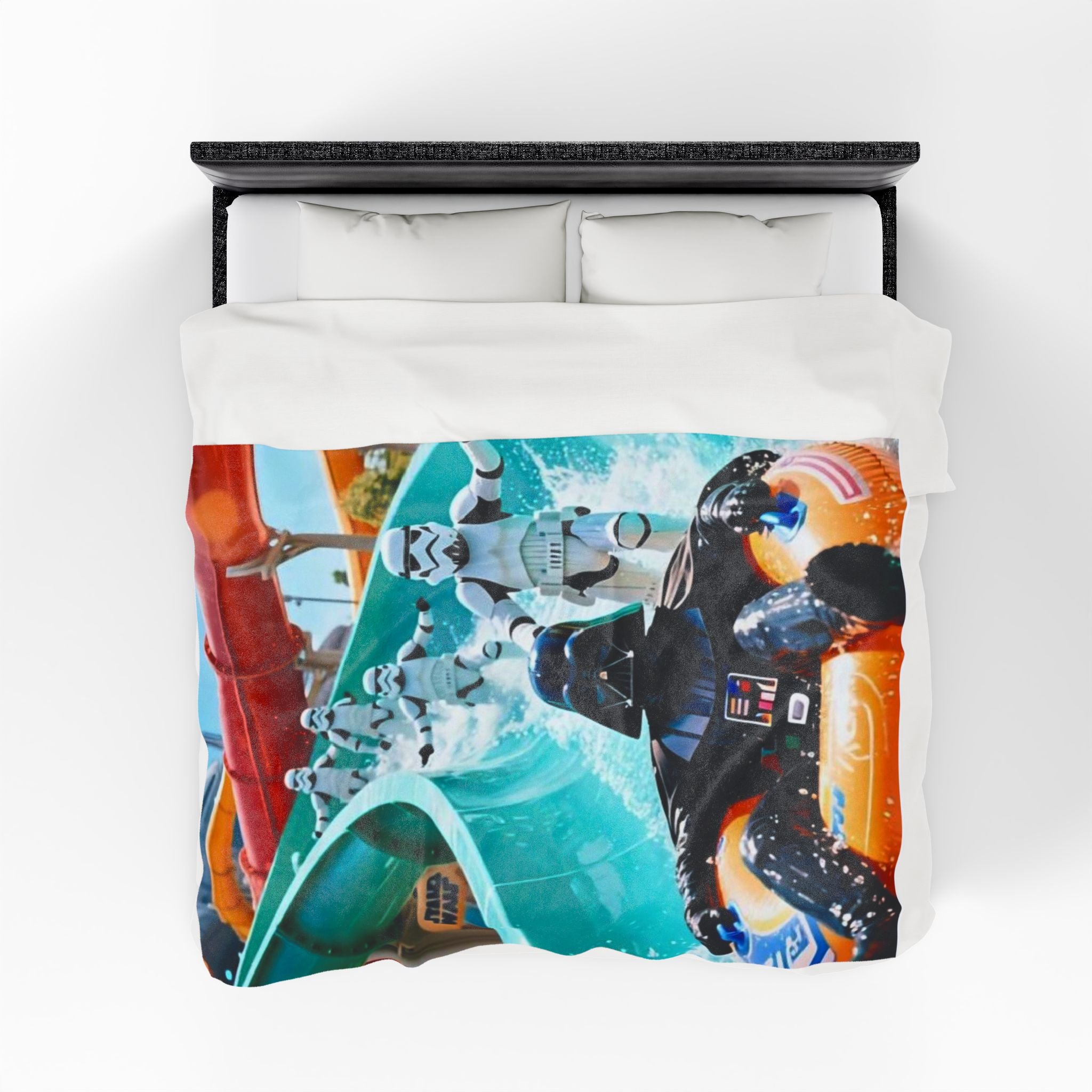 Viringee Stormtrooper Darth Vader Waterpark Velveteen Blanket