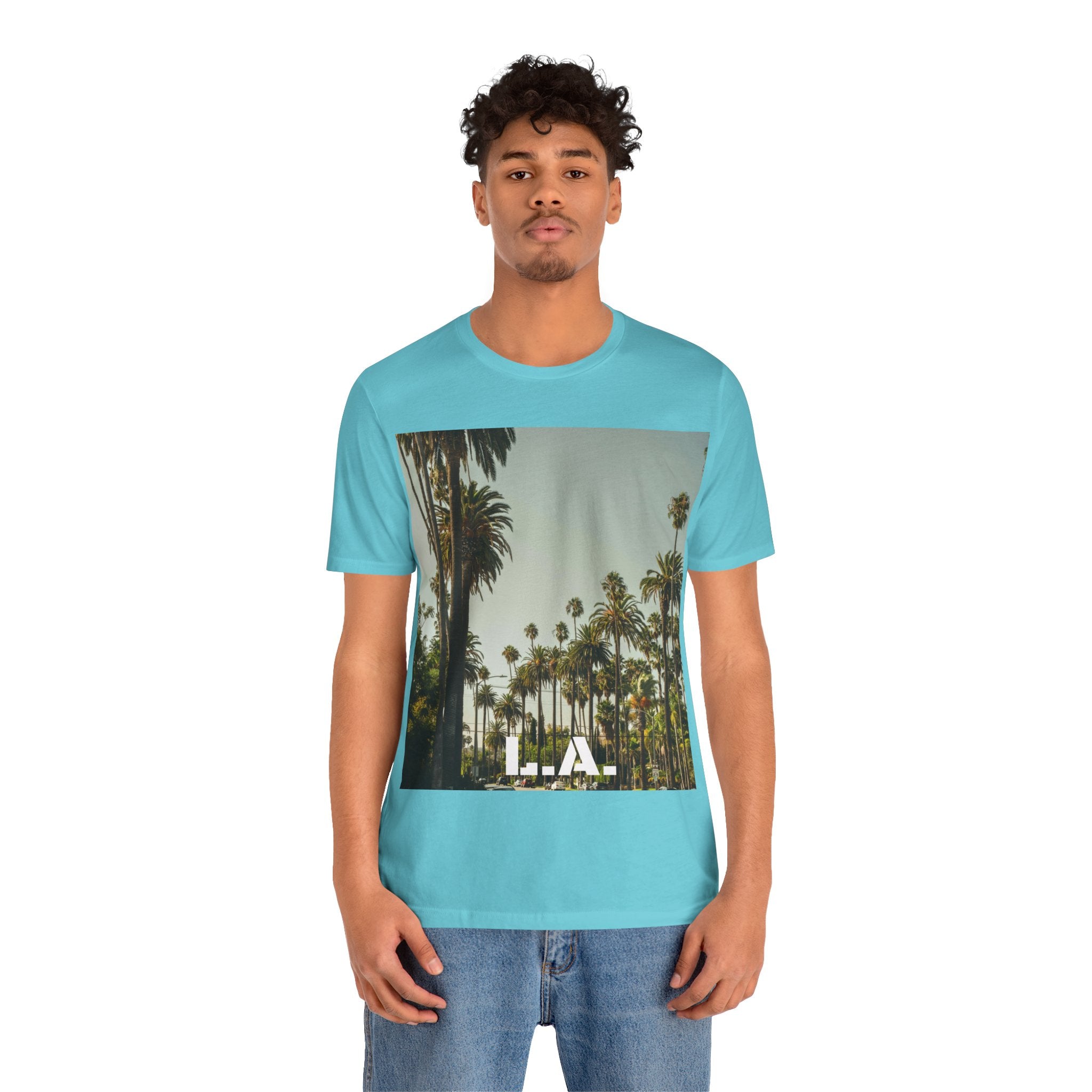 Viringee LA Palm Unisex Trees Graphic T-shirt