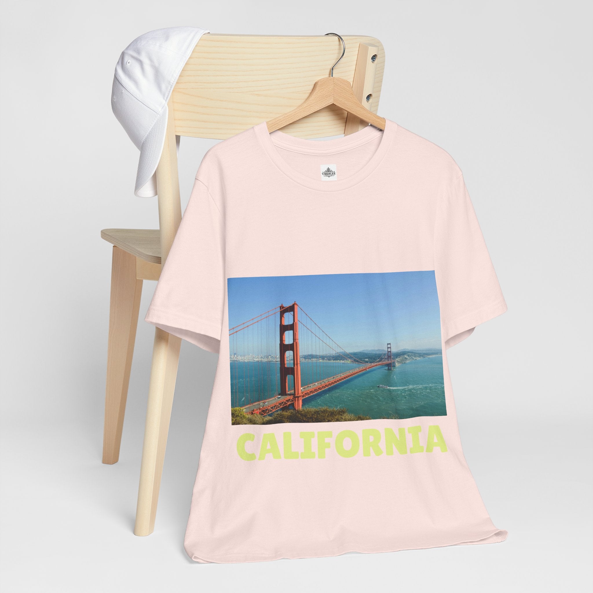 Viringee California Golden Gate Bridge Graphic T-shirt