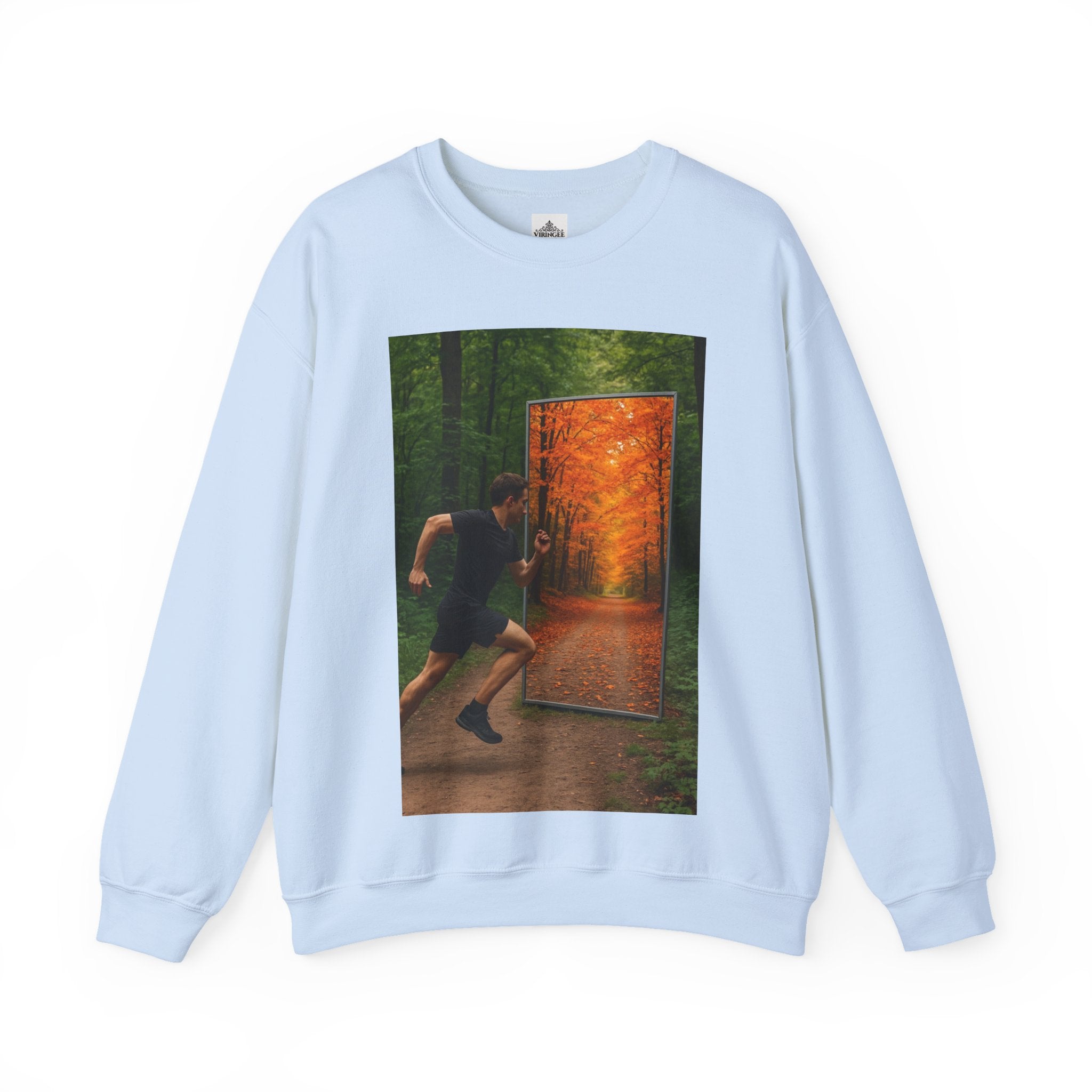 Viringee Fall Door Unisex Heavy Blend™ Crewneck Sweatshirt