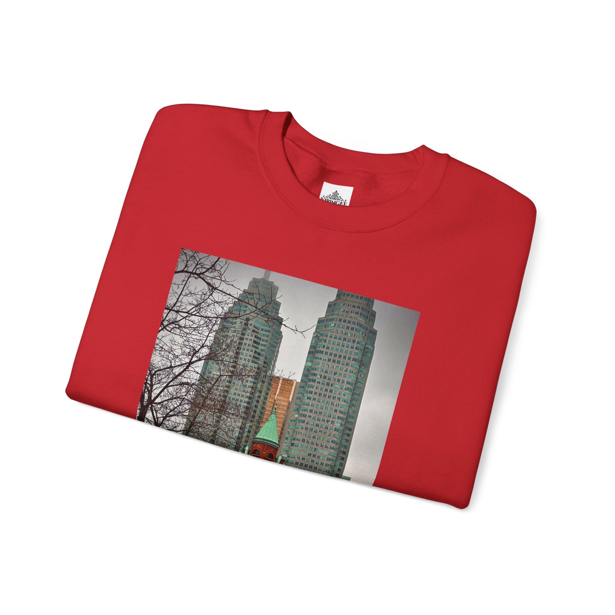 Viringee Toronto Gooderham Flatiron Building Unisex Crewneck Sweatshirt
