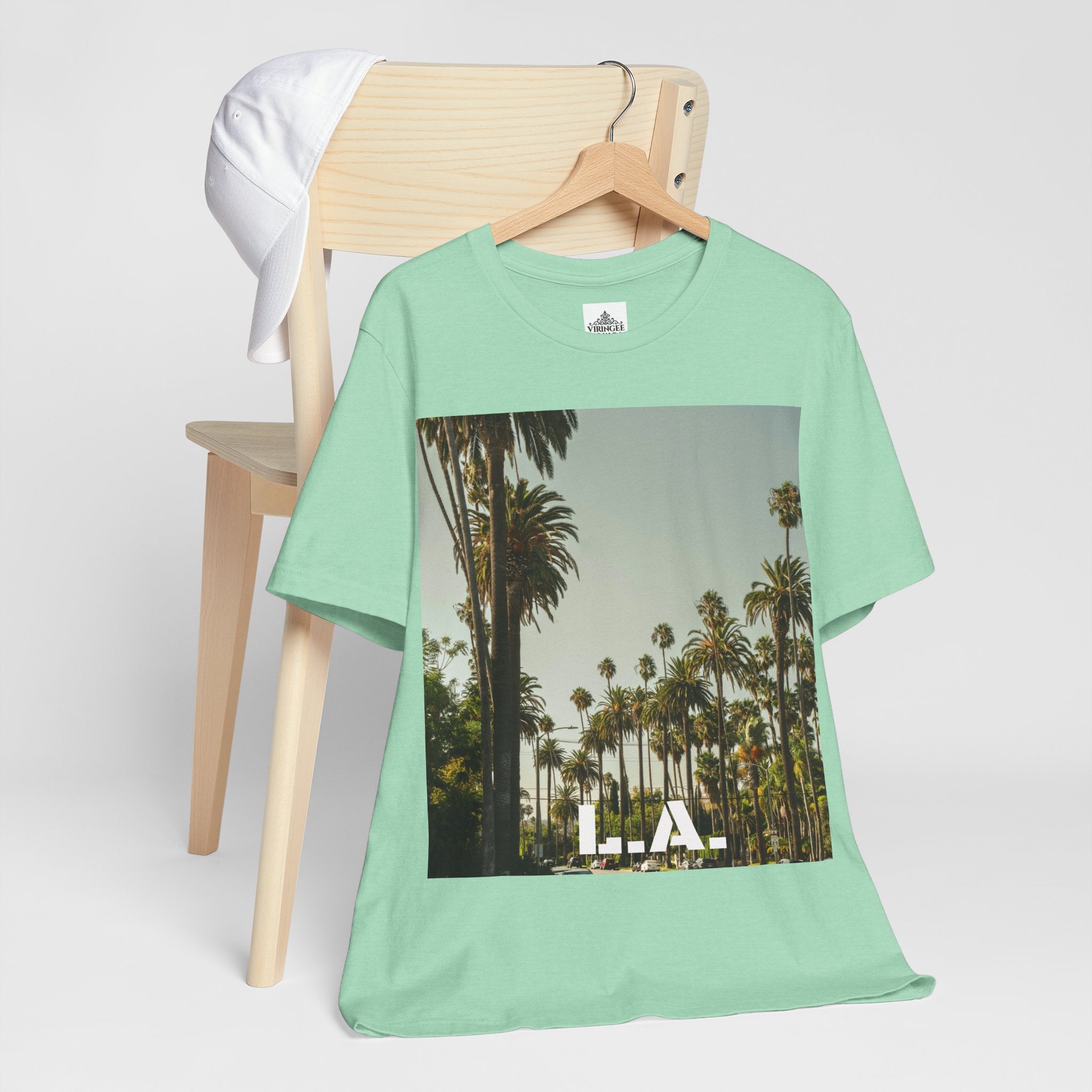 Viringee LA Palm Unisex Trees Graphic T-shirt