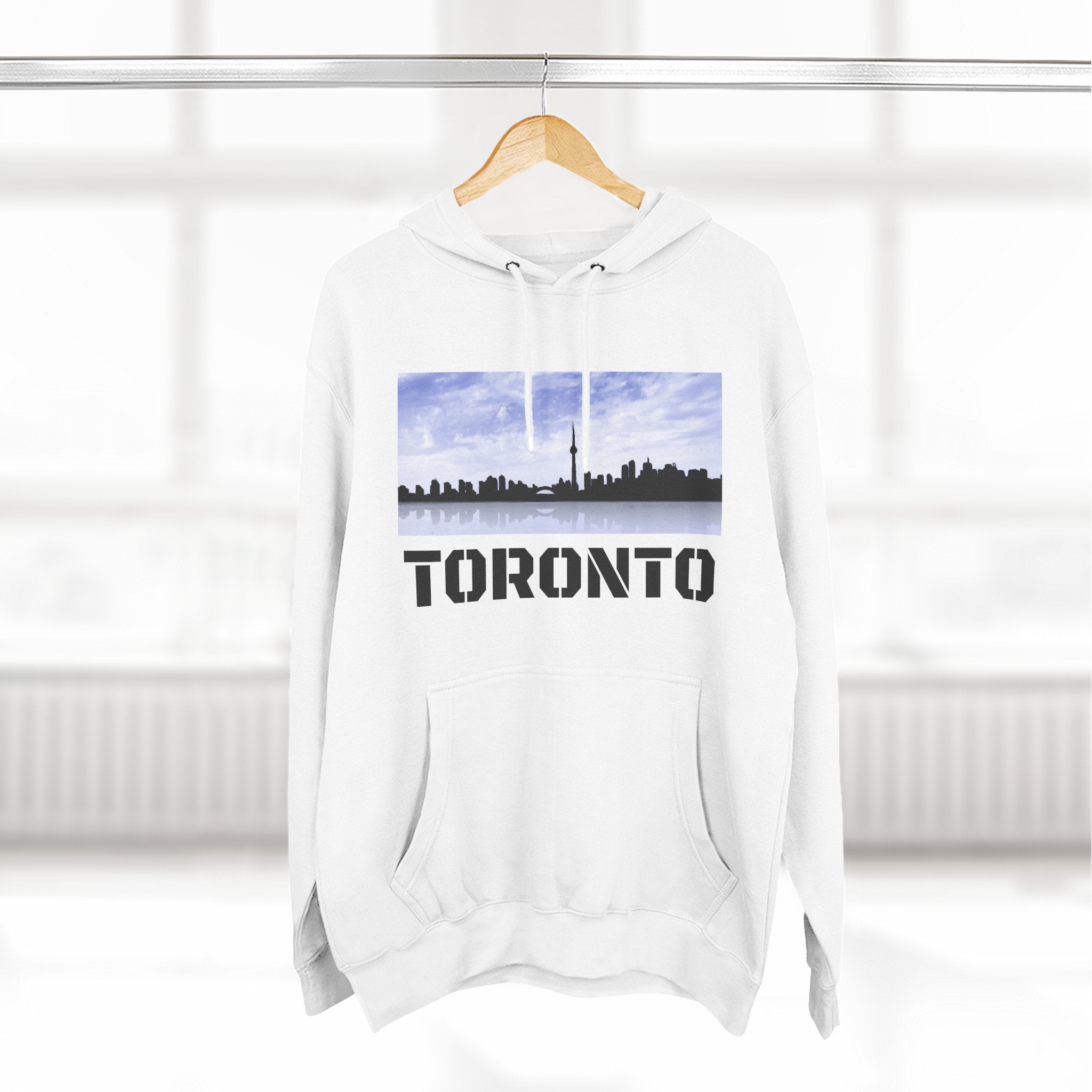 Viringee Toronto Skyline Fleece Hoodie