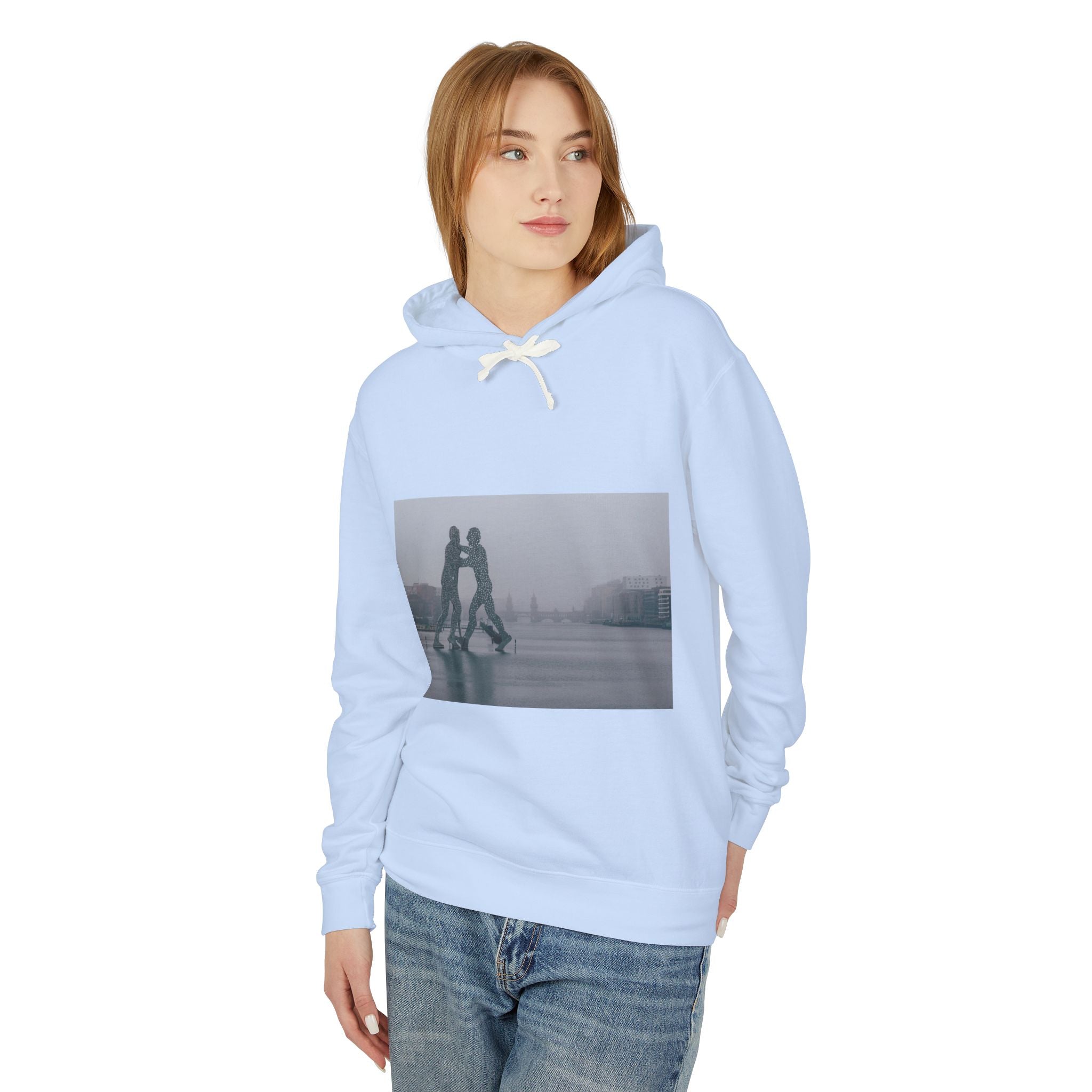Viringee Molecule Man Unisex Lightweight Hooded Sweatshirt