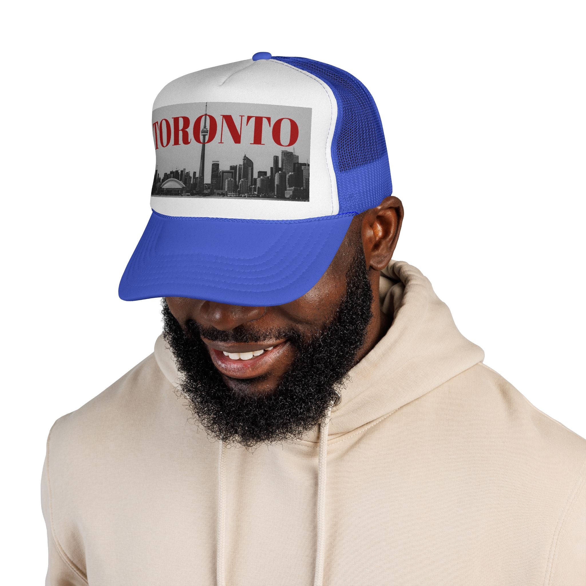 Toronto Black and White Skyline Trucker Cap