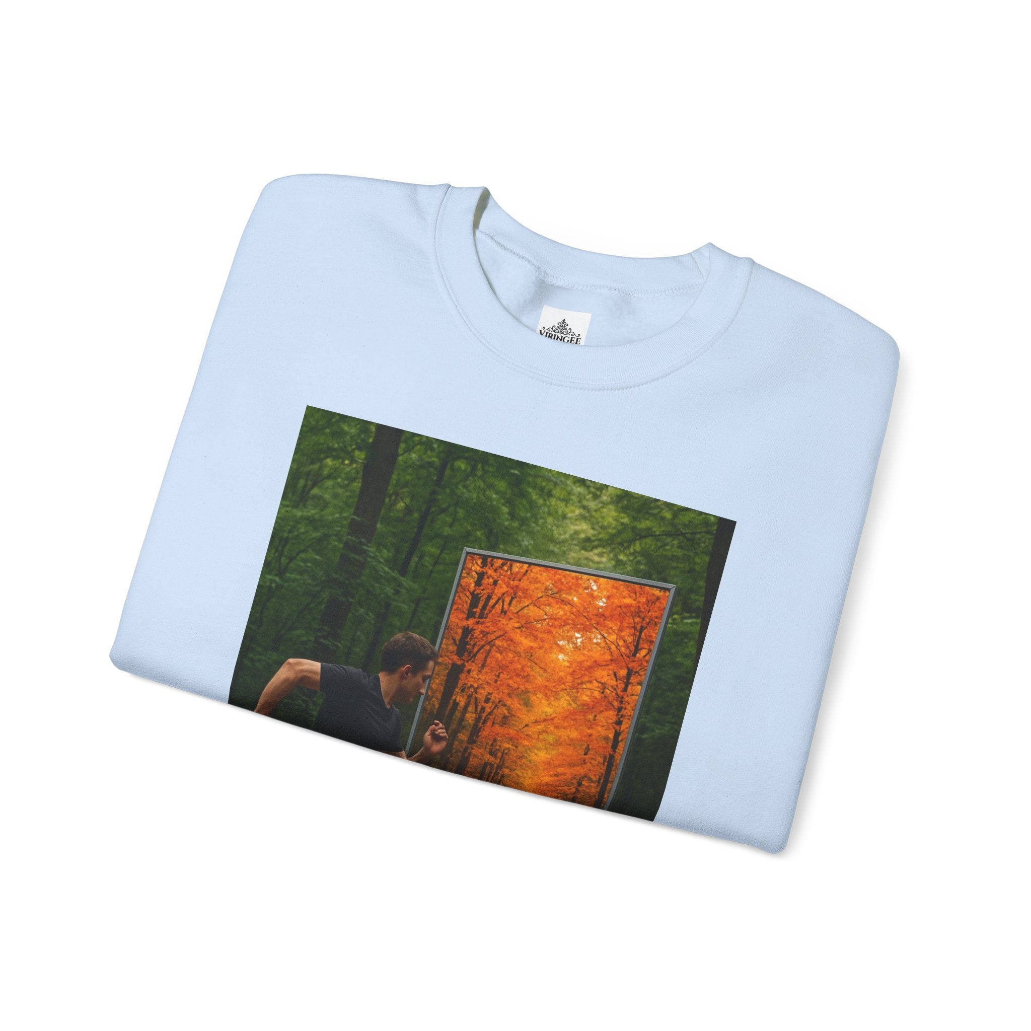 Viringee Fall Door Unisex Heavy Blend™ Crewneck Sweatshirt