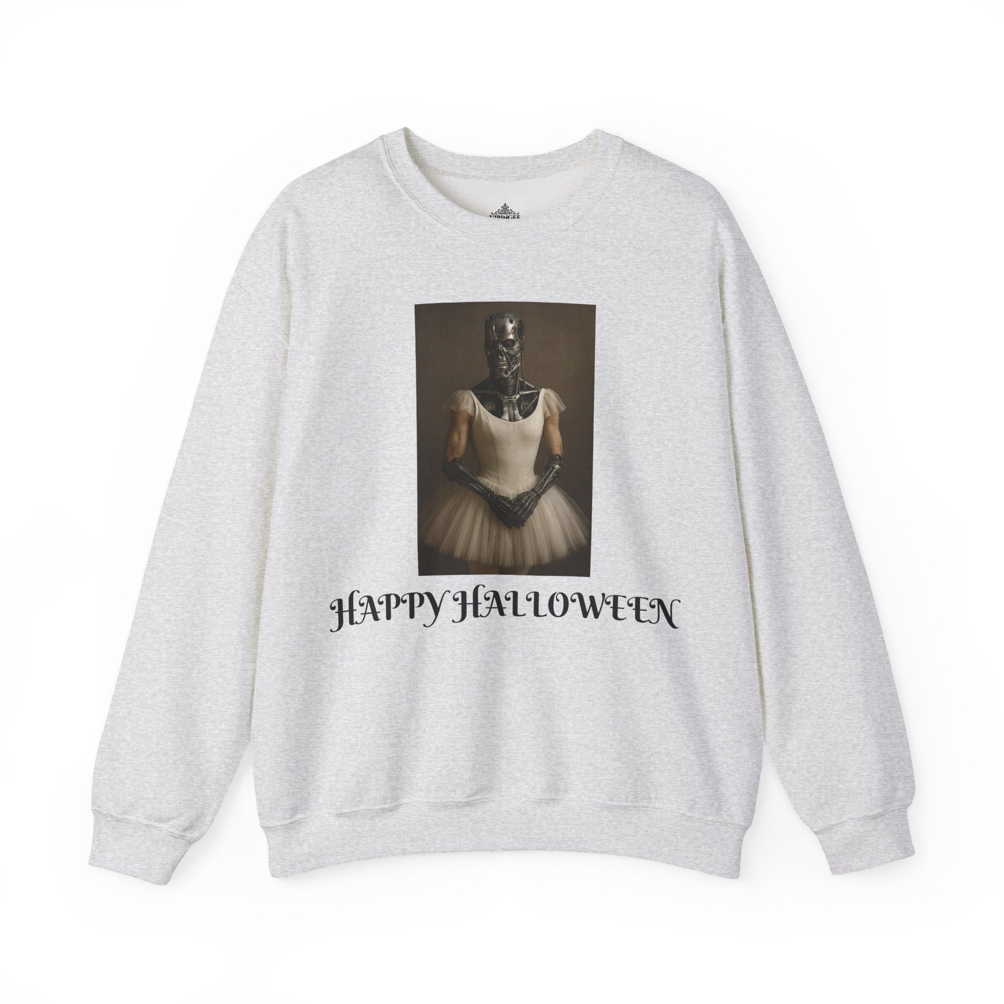 Viringee Cute Terminator Halloween Crewneck Sweatshirt with festive spooky design