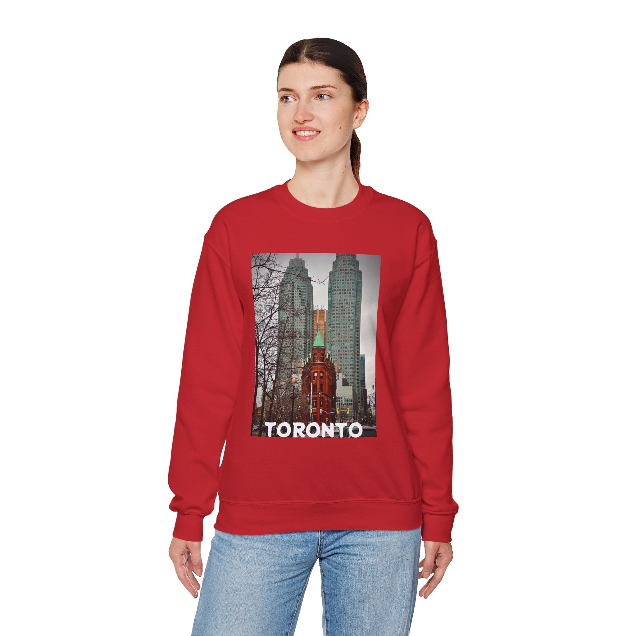 Viringee Toronto Gooderham Flatiron Building Unisex Crewneck Sweatshirt