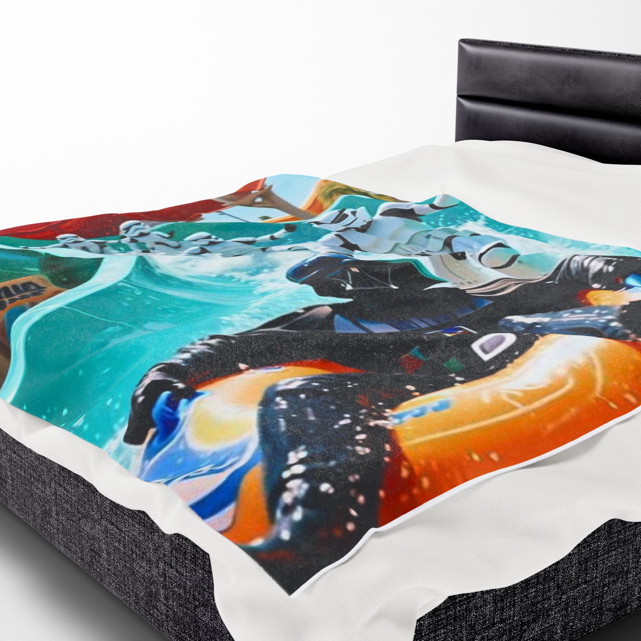 Viringee Stormtrooper Darth Vader Waterpark Velveteen Blanket