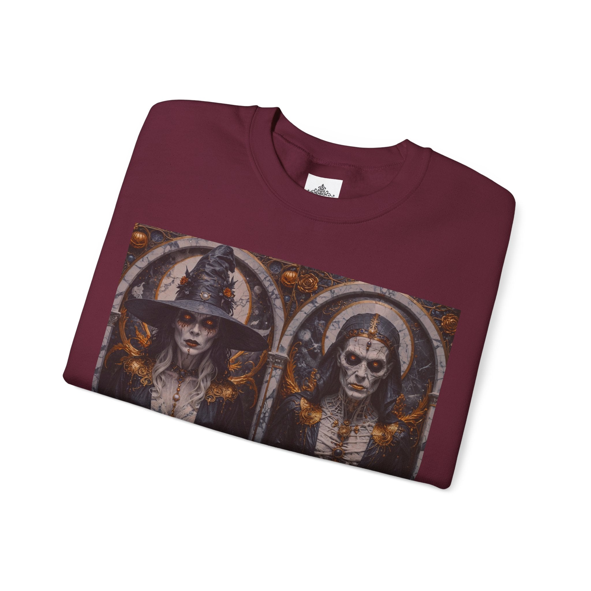Viringee Gothic Art Halloween Crewneck Sweatshirt