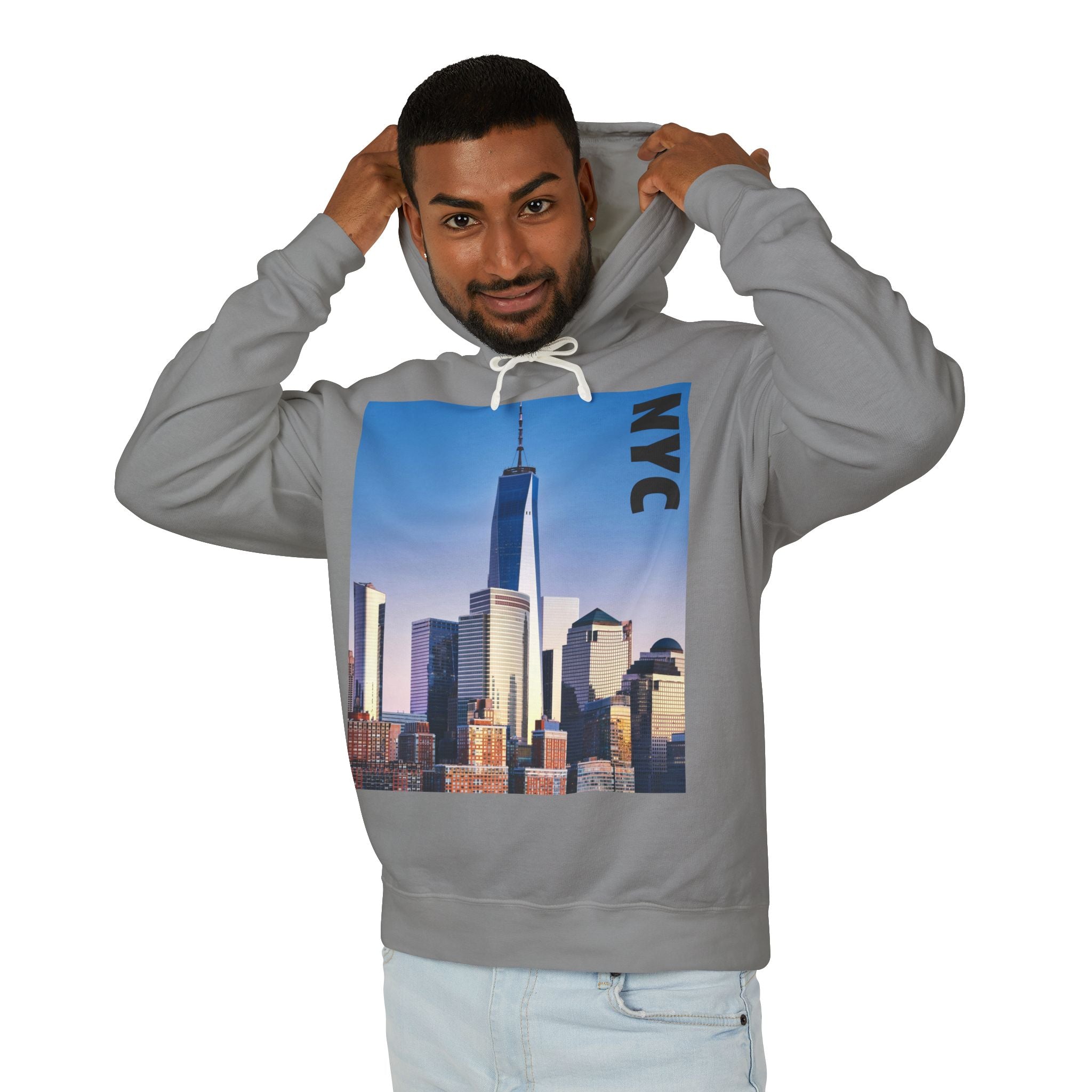 Viringee NYC Skyline Unisex Hooded Sweatshirt