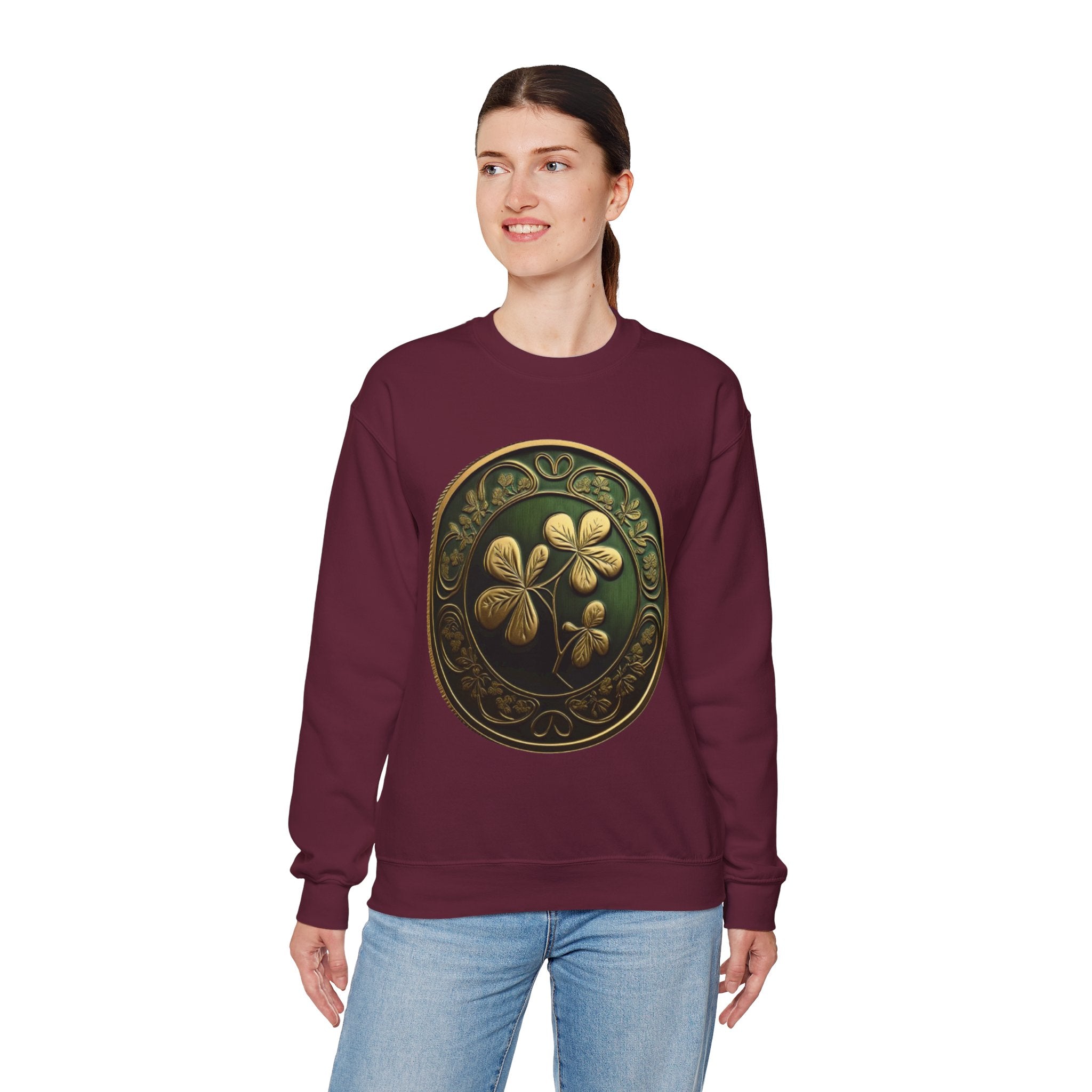 Viringee Seal of leaves Crewneck Sweatshirt