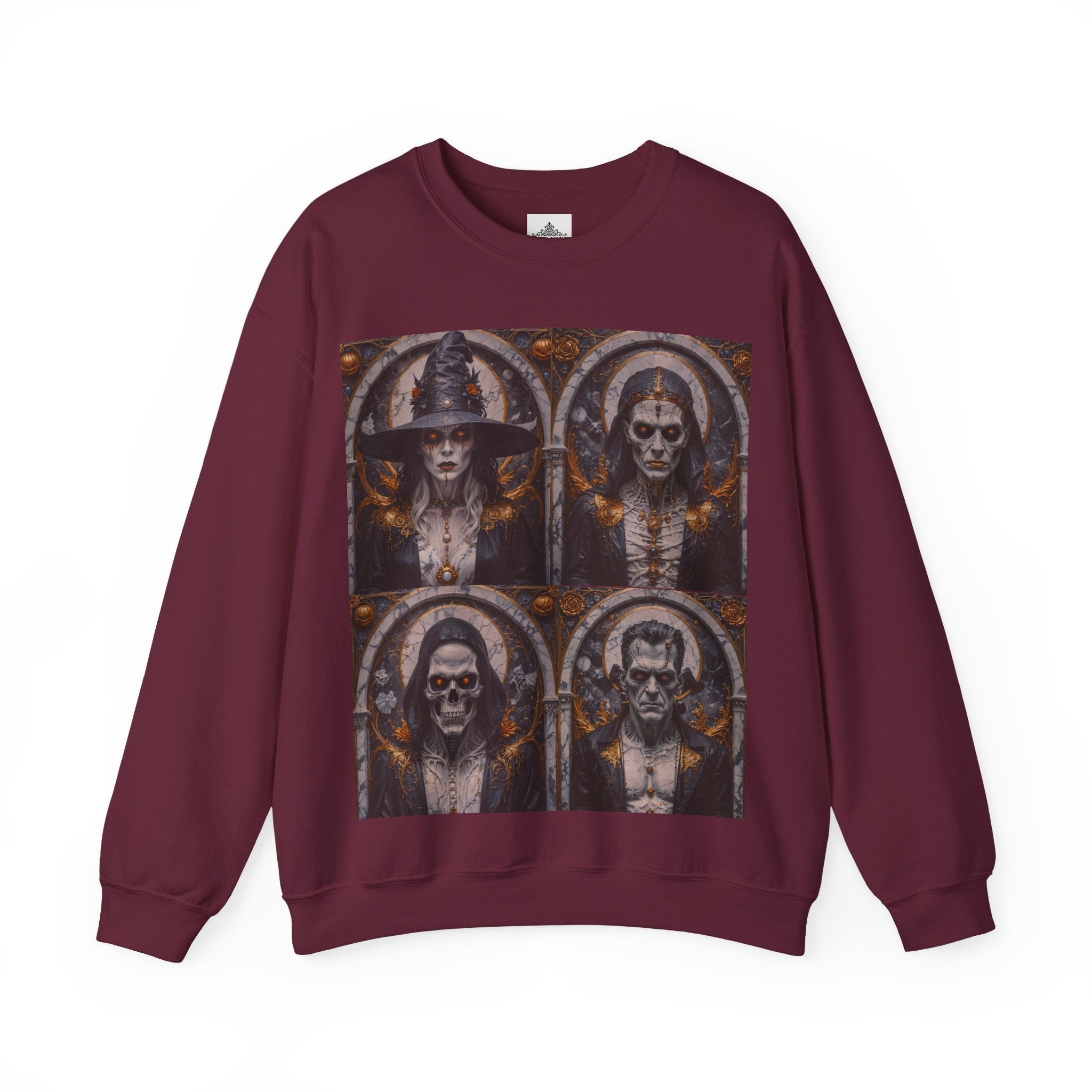 Viringee Gothic Art Halloween Crewneck Sweatshirt