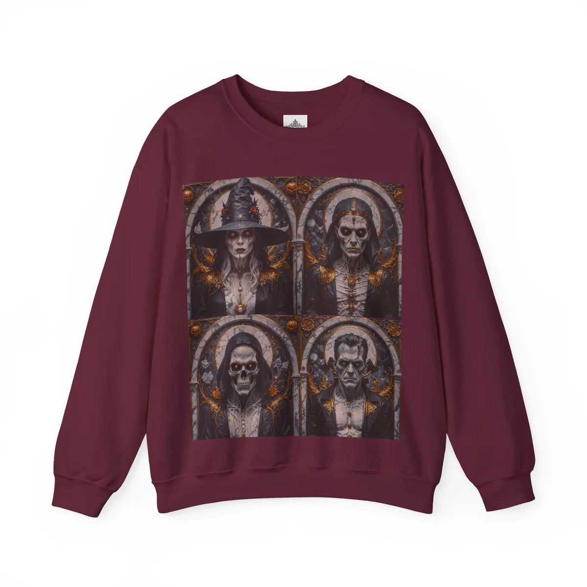 Viringee Gothic Art Halloween Crewneck Sweatshirt