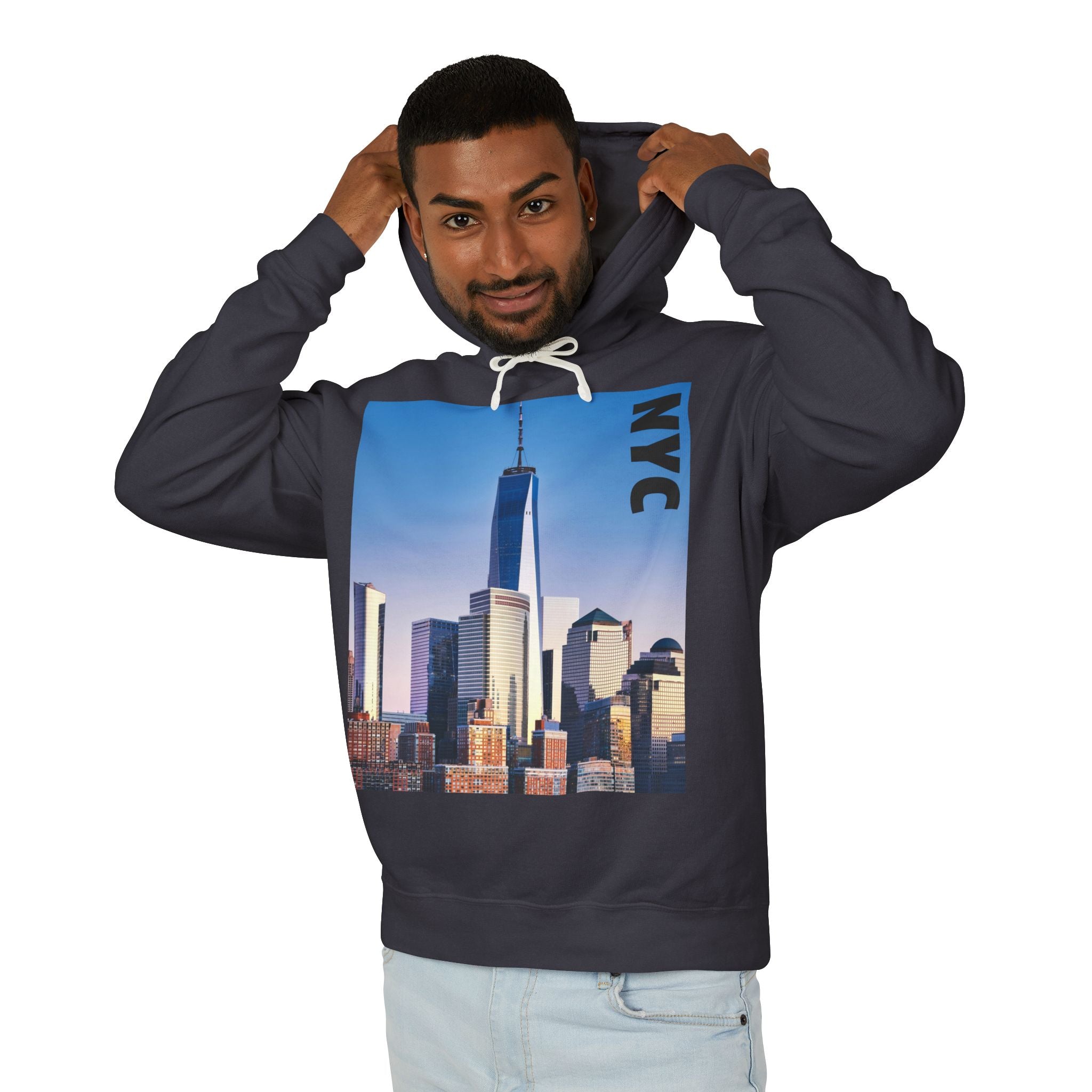 Viringee NYC Skyline Unisex Hooded Sweatshirt