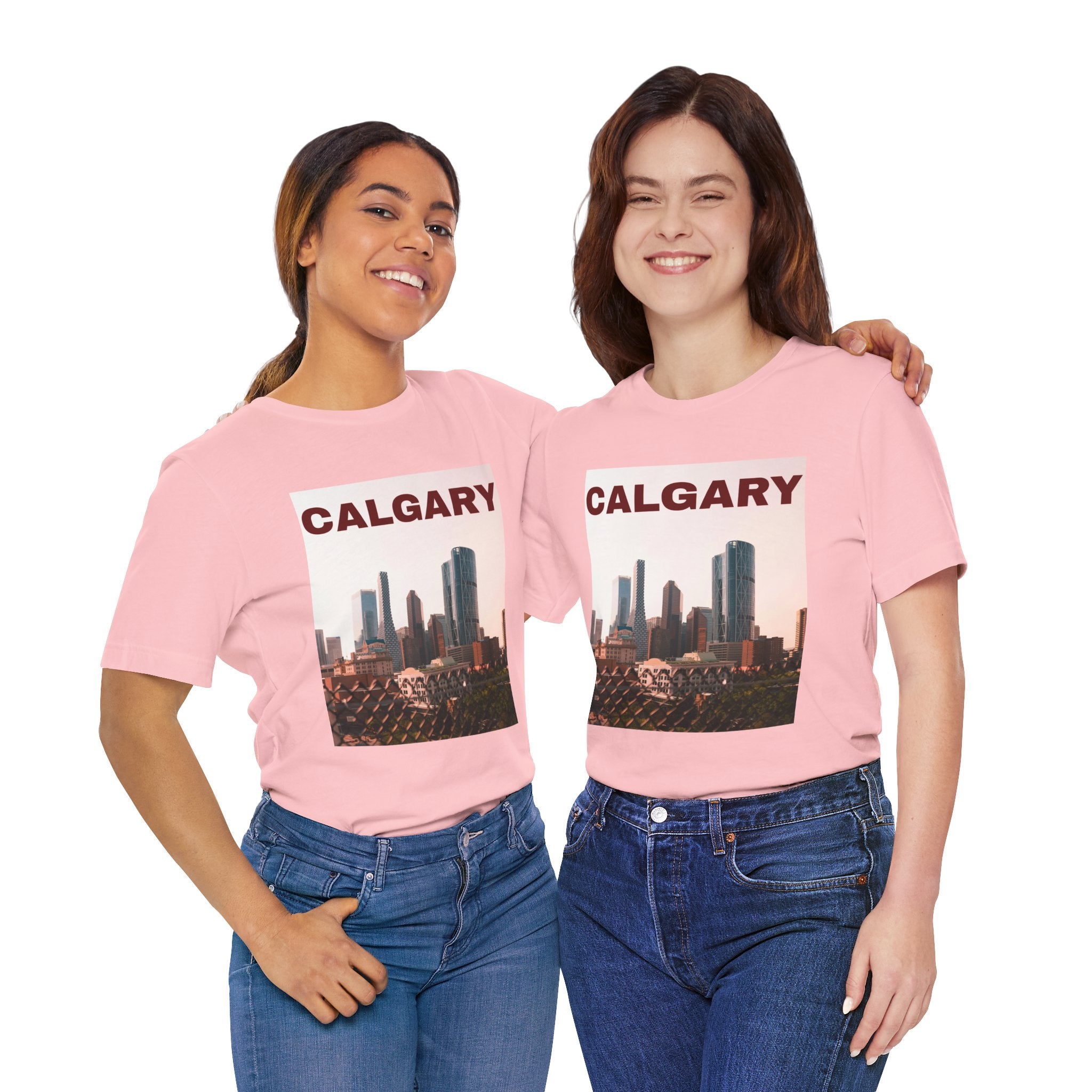 Unisex Calgary skyline T-shirt with bold city design