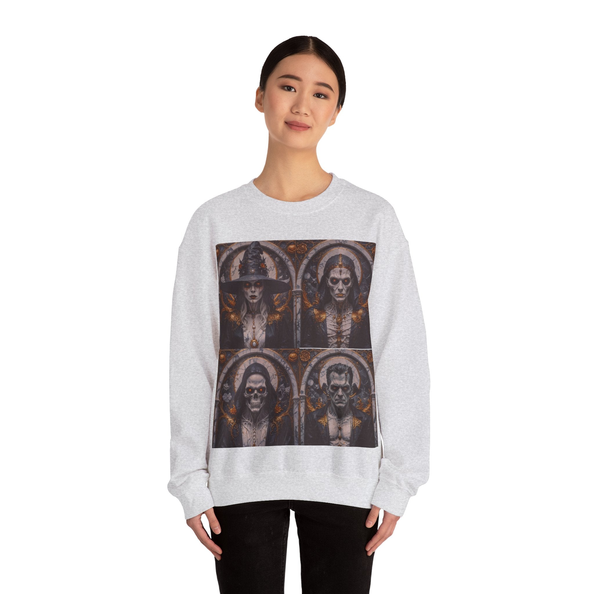 Viringee Gothic Art Halloween Crewneck Sweatshirt