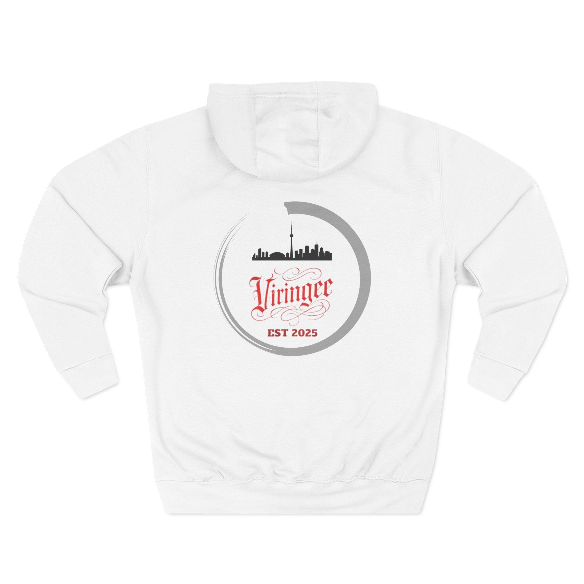 Viringee Toronto Skyline Graphic Fleece Hoodie