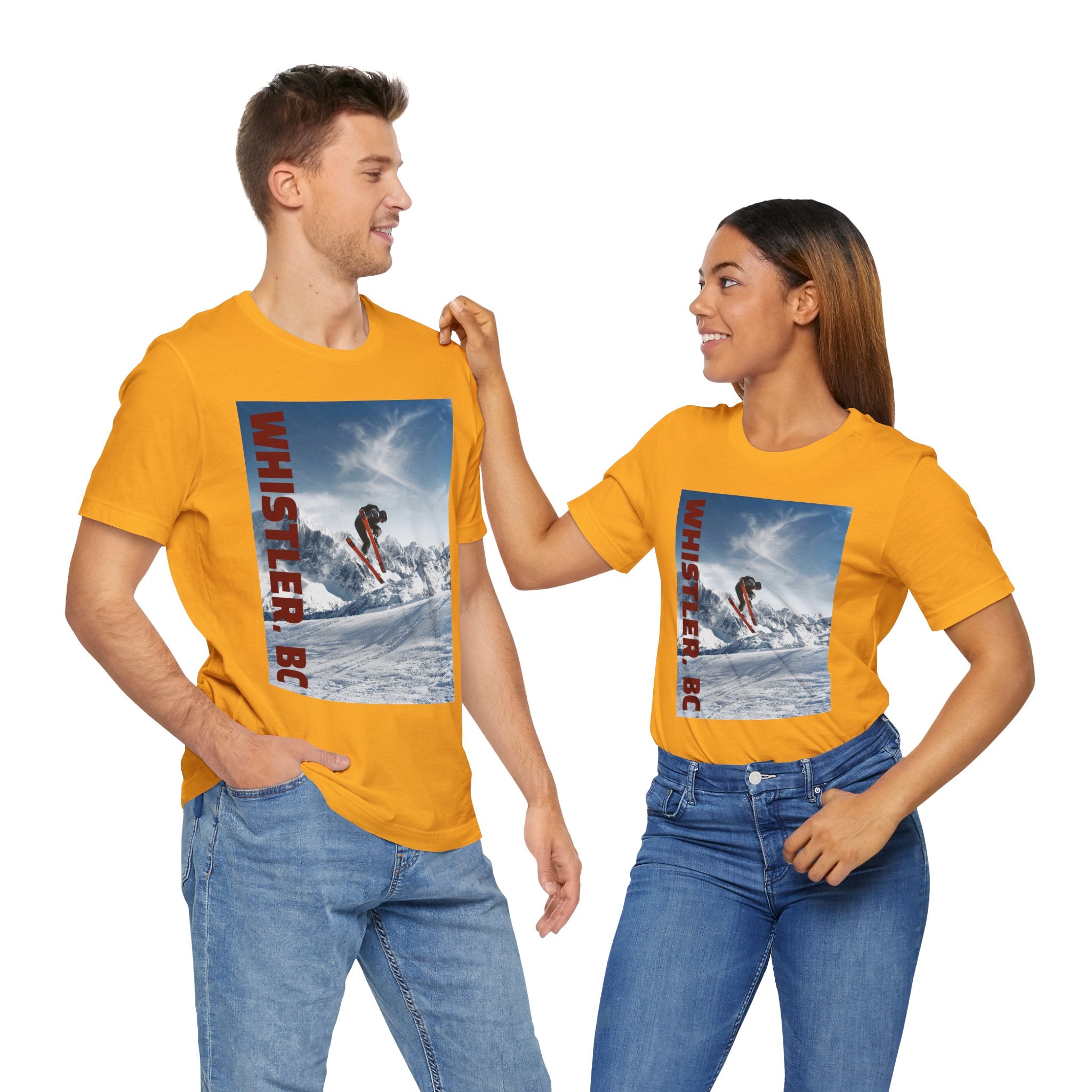 Viringee Whistler BC Snowboarder Short Sleeve Tee