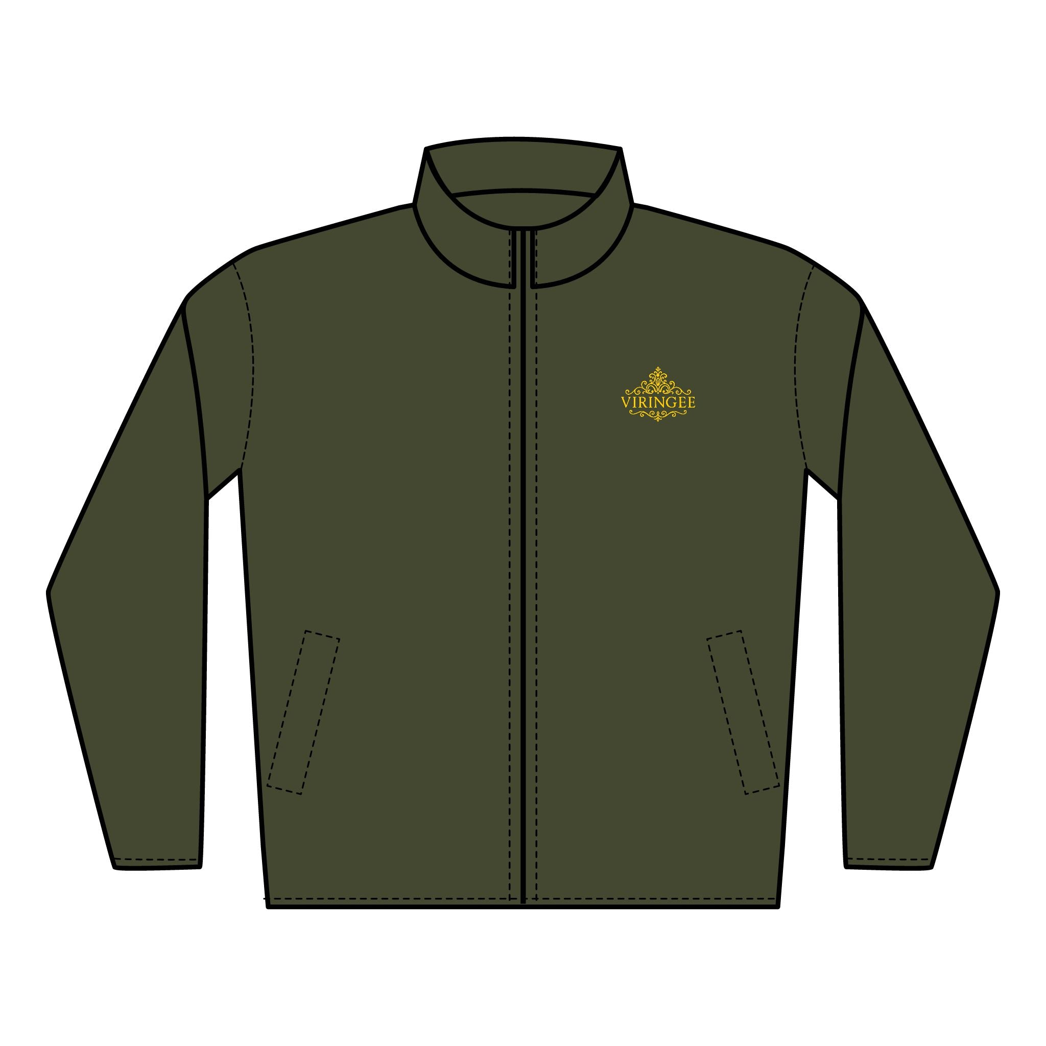 Viringee Stylish Unisex Quilted Full-Zip Jacket